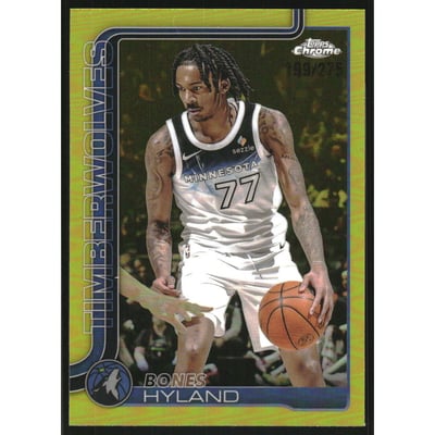 2025-26 Topps Chrome Yellow Refractors #90 Bones Hyland