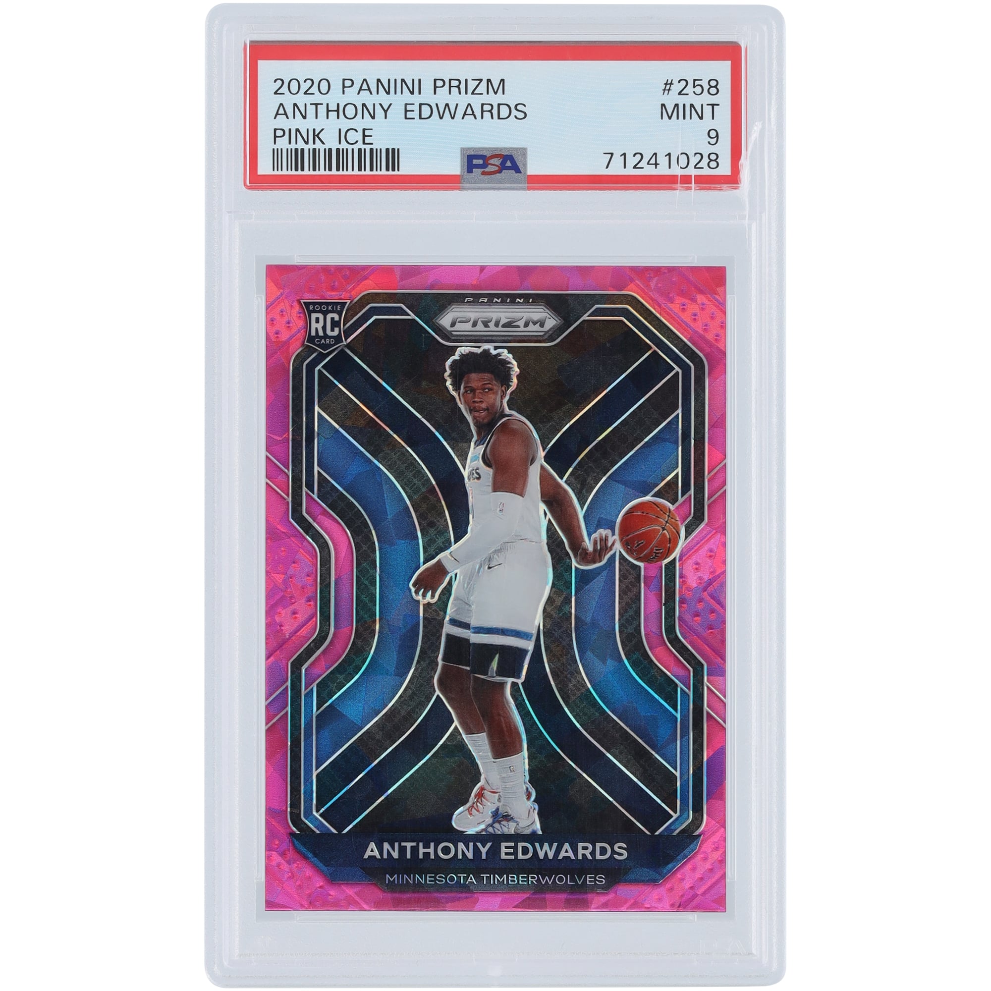 Anthony Edwards Minnesota Timberwolves 2020-21 Panini Prizm Pink 