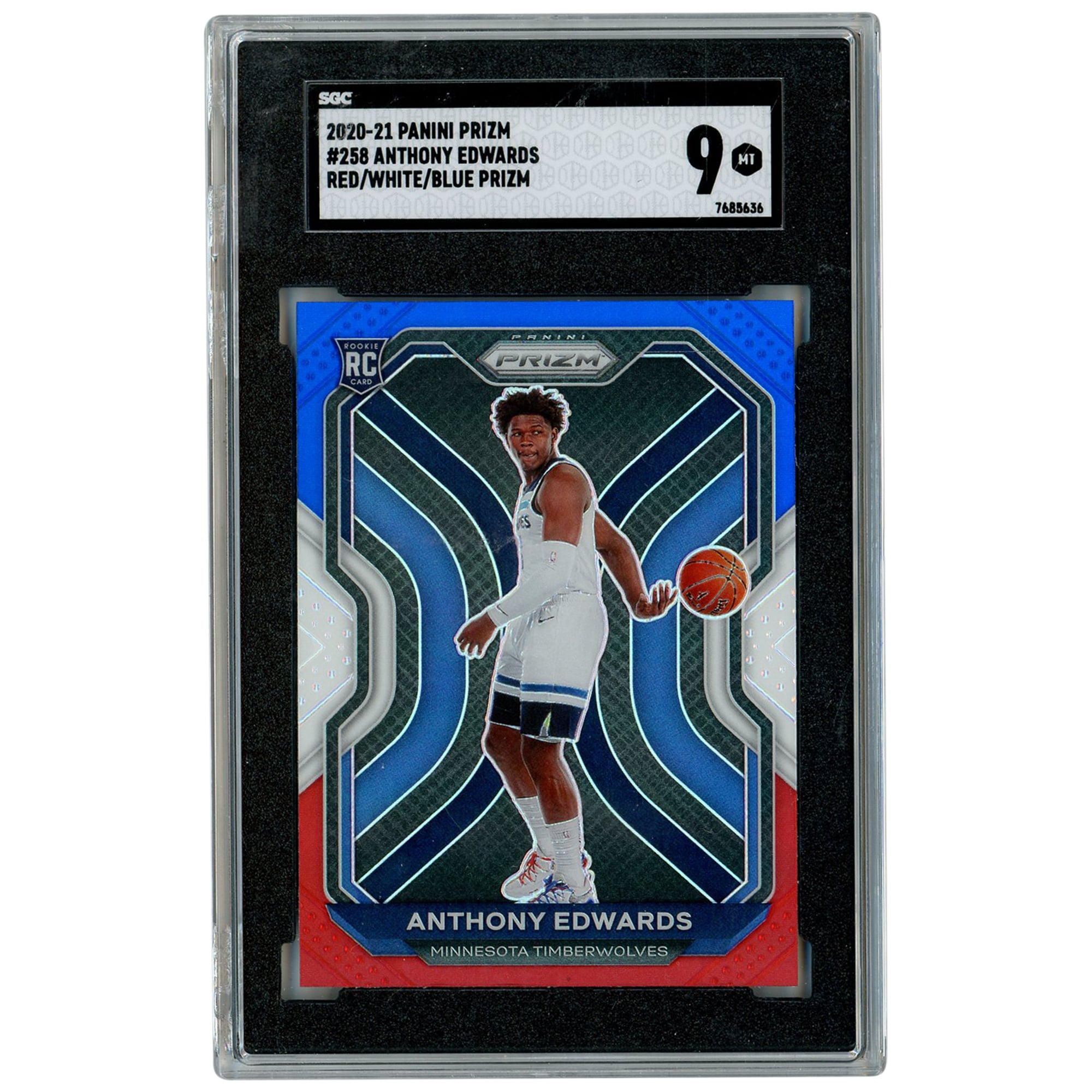 Anthony Edwards Minnesota Timberwolves 2020-21 Panini Prizm Red 