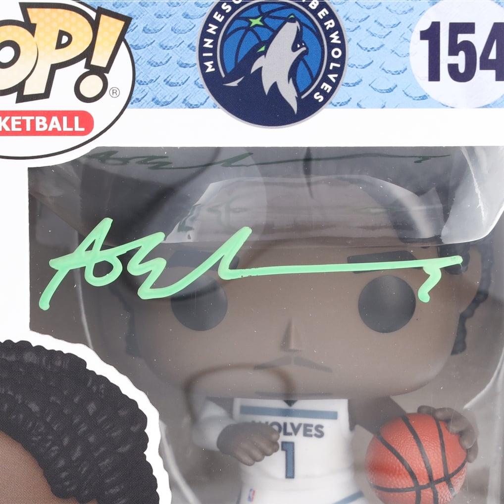 Anthony Edwards Minnesota Timberwolves Autographed Funko Pop 