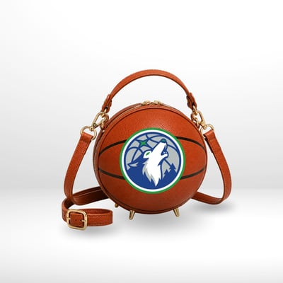 Minnesota Timberwolves by Jill Martin Basketball Crossbody Fan Bag