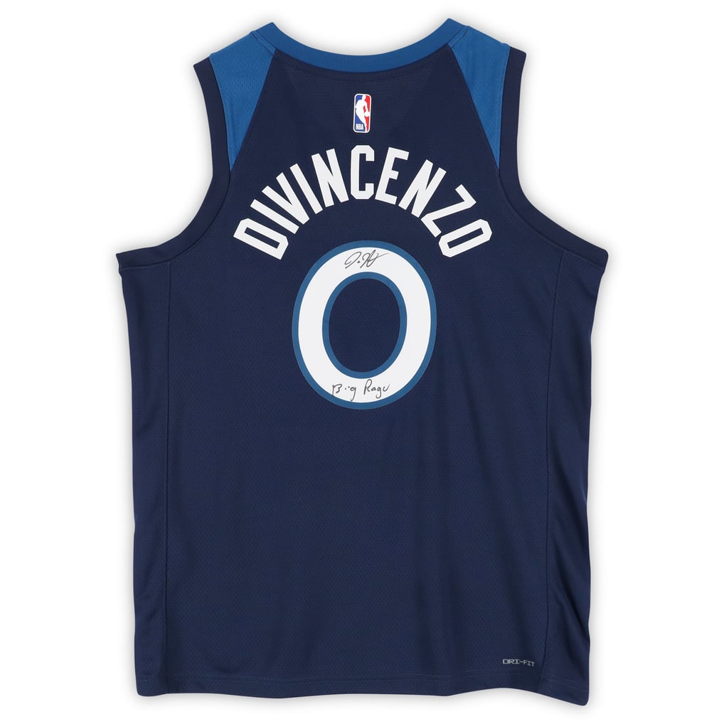 Donte DiVincenzo Minnesota Timberwolves Autographed Navy Nike Icon 