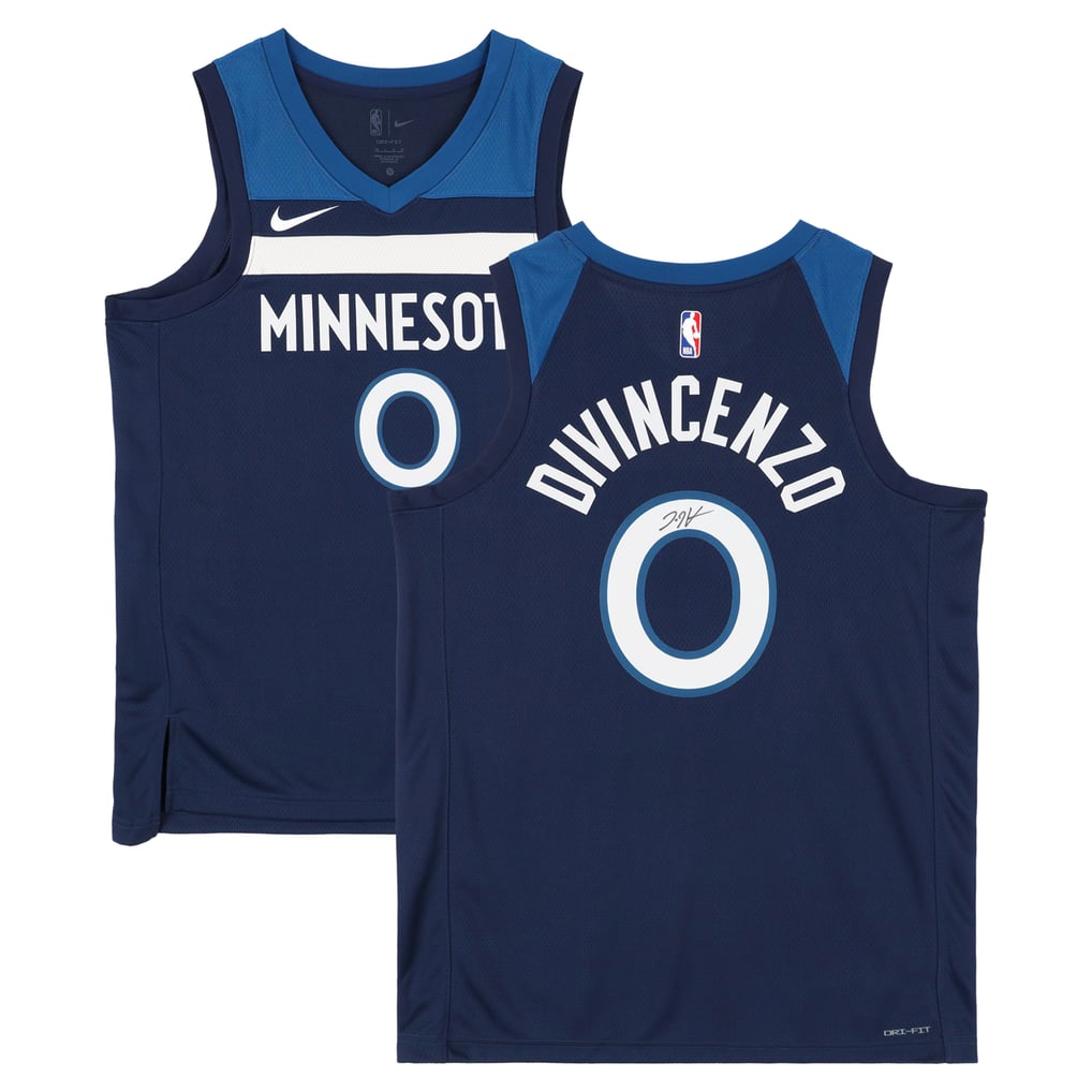 Donte DiVincenzo Minnesota Timberwolves Autographed Navy Nike Icon 