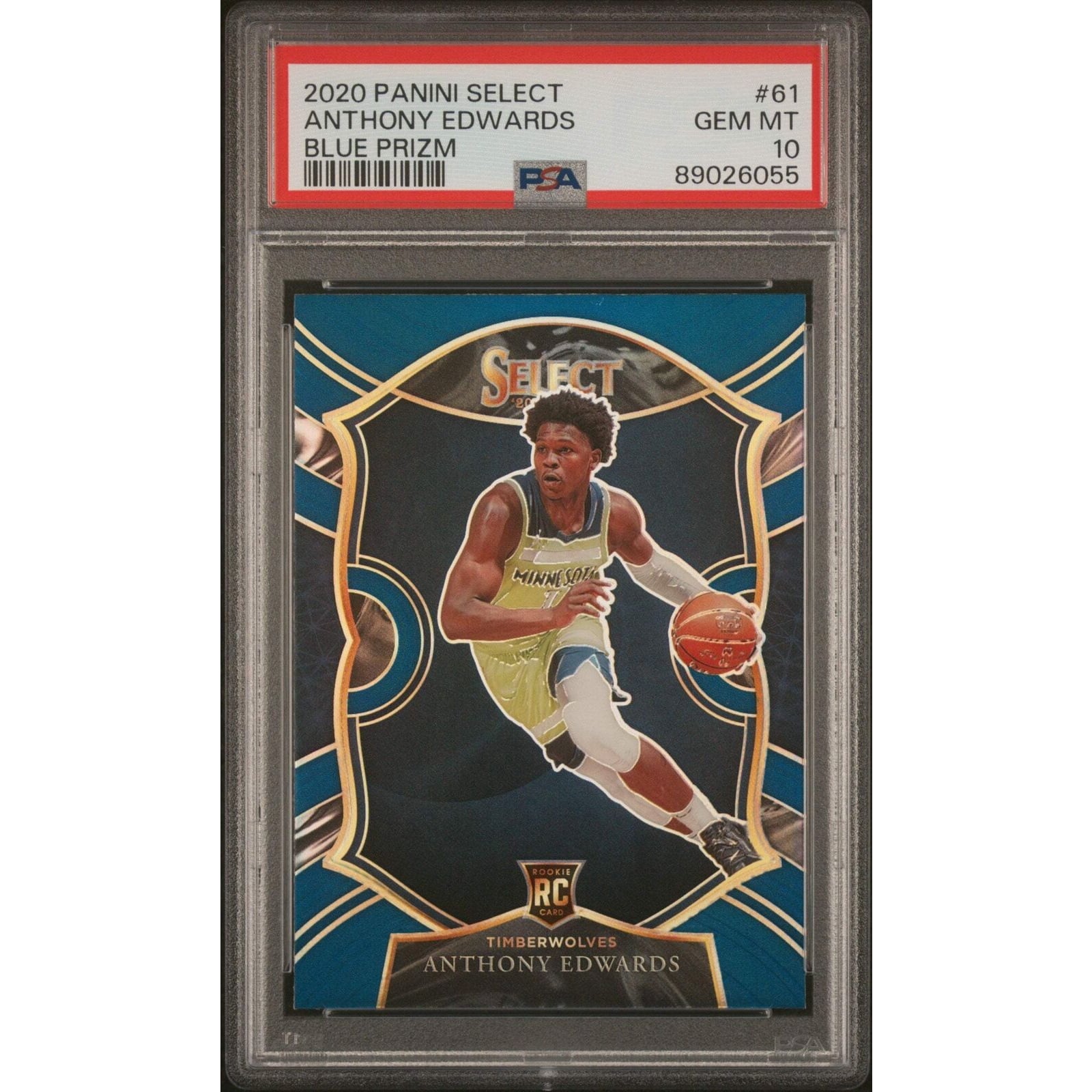 PSA10 RC PANINI HOOPS ANTHONY EDWARDS Anthony Edwards Hoops Wolves 
