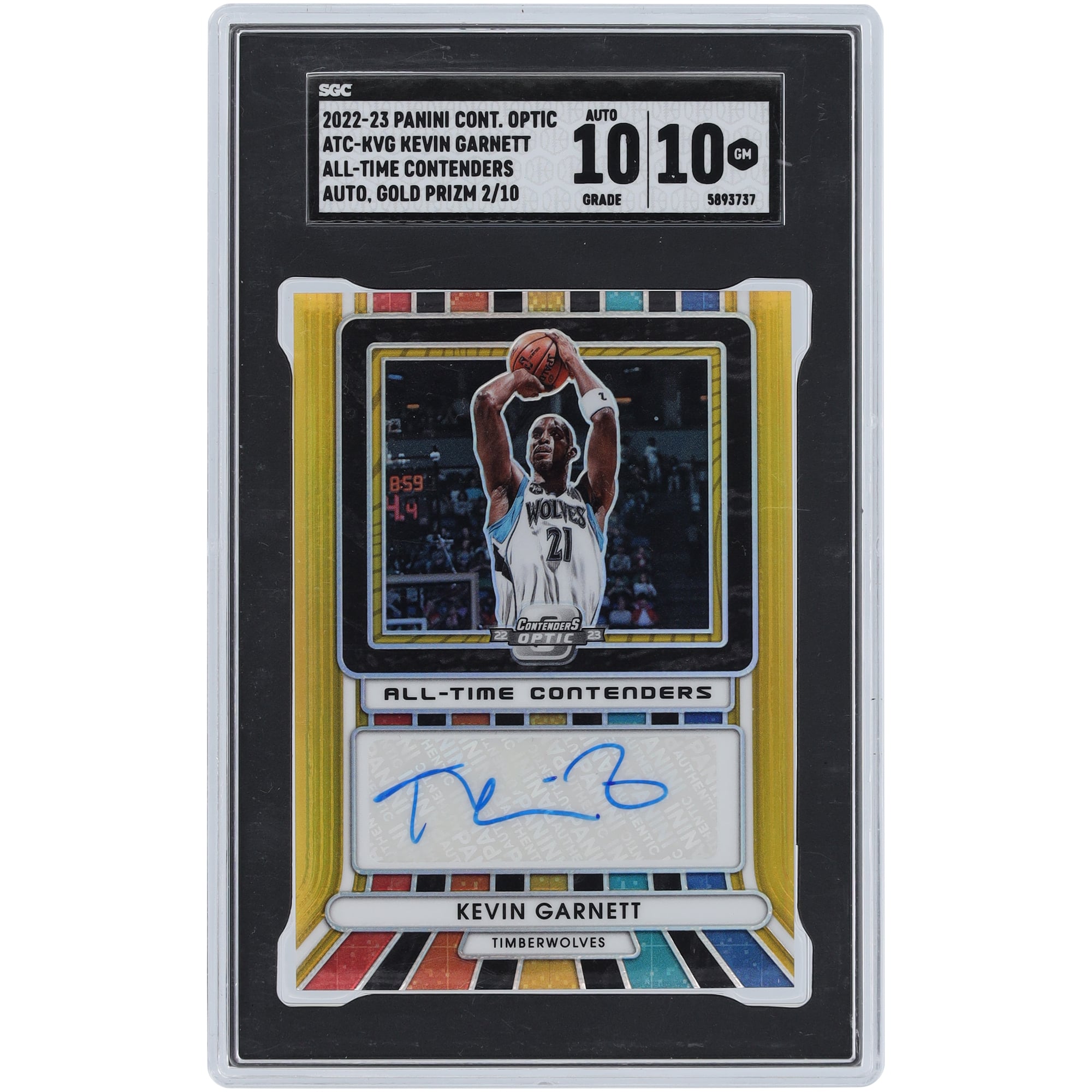 Limited to 25】Kevin Garnett SP Signature Gold
