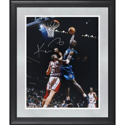Kevin Garnett Minnesota Timberwolves Autographed Fanatics Authentic Framed 16" x 20" One-Handed Soaring Dunk Photograph 