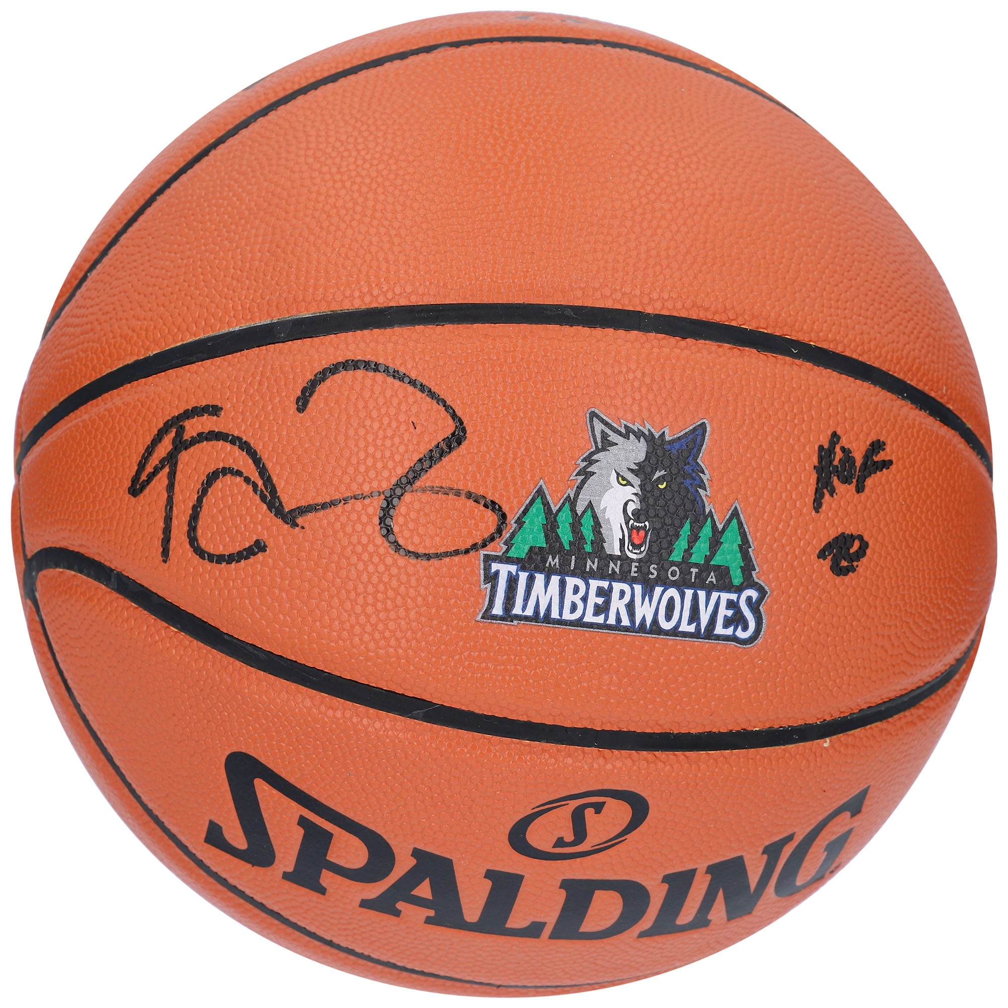 Kevin Garnett Minnesota Timberwolves Autographed Spalding 1996-08