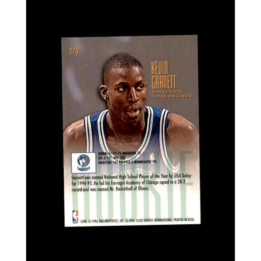 Kevin Garnett Rookie NBA Great Kevin Garnett Praises Grizzlies Rookie