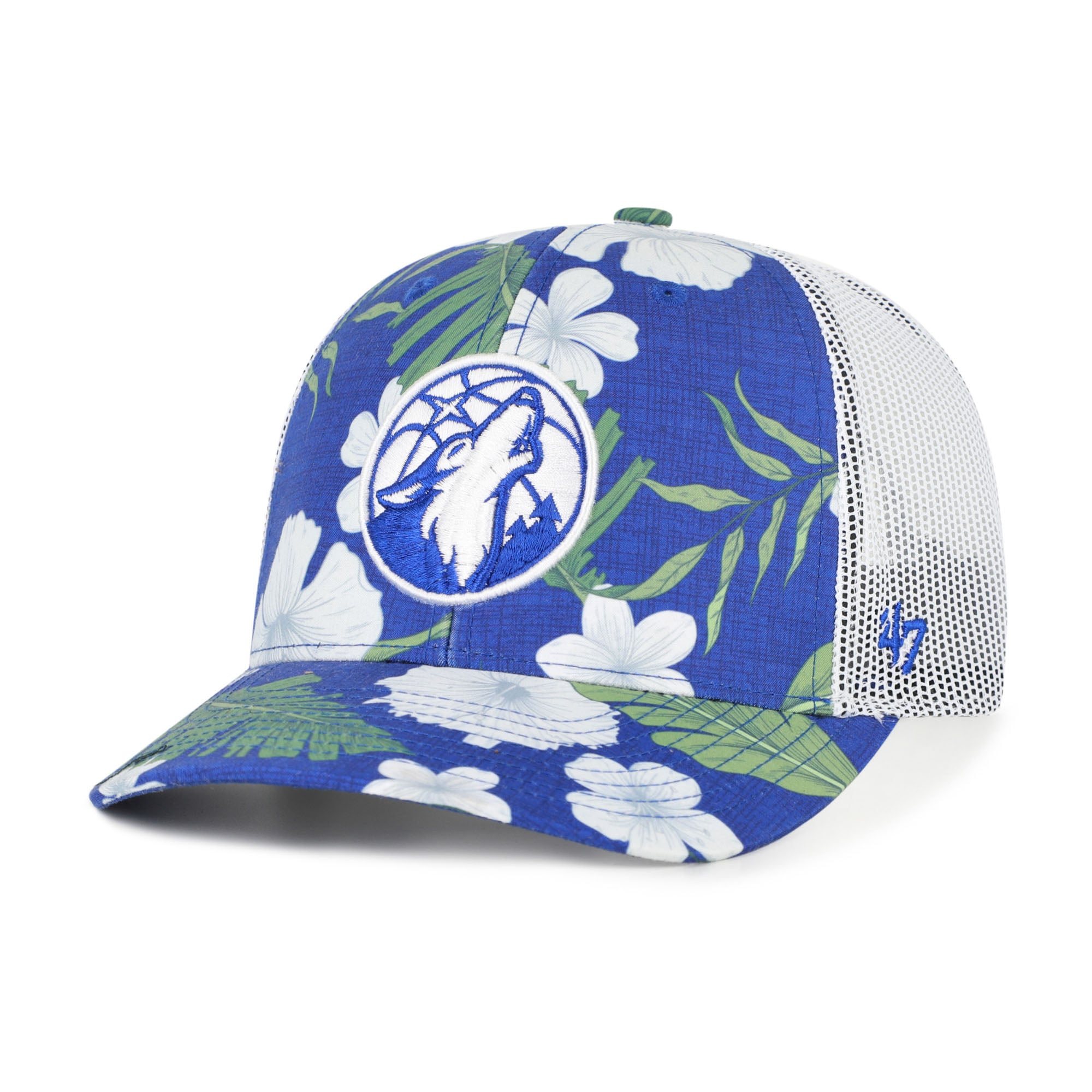 Men's '47  Blue Minnesota Timberwolves Beach Side Trucker Adjustable Hat