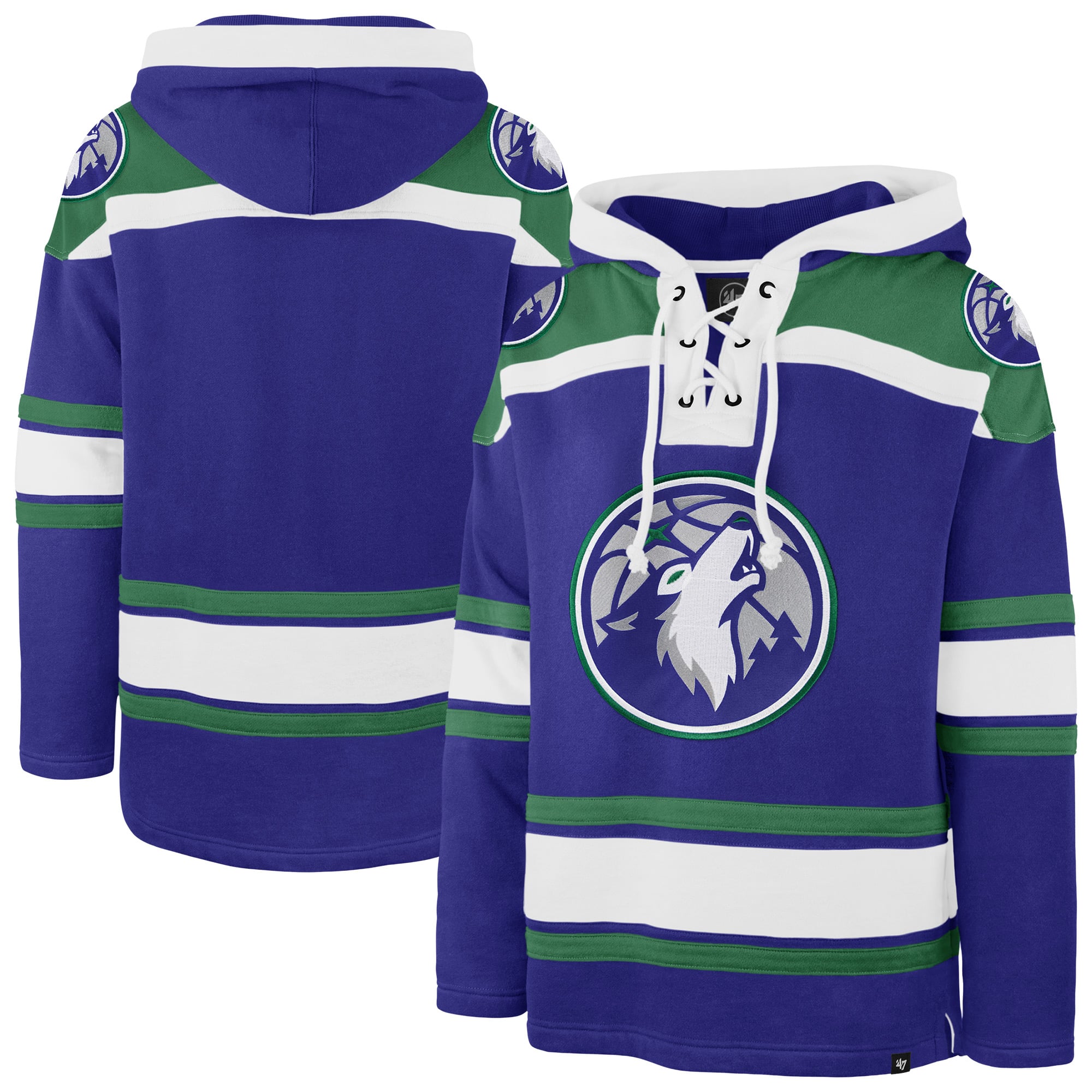 Sweat à capuche '47 Minnesota Timberwolves Superior Lacer pour hommes, bleu
