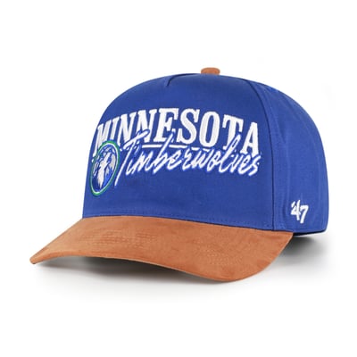 Minnesota Timberwolves '47 Scribe Line Hitch Adjustable Hat - Blue/Tan