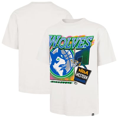  Minnesota Timberwolves '47 City Paint Reed Foundation T-Shirt - Cream