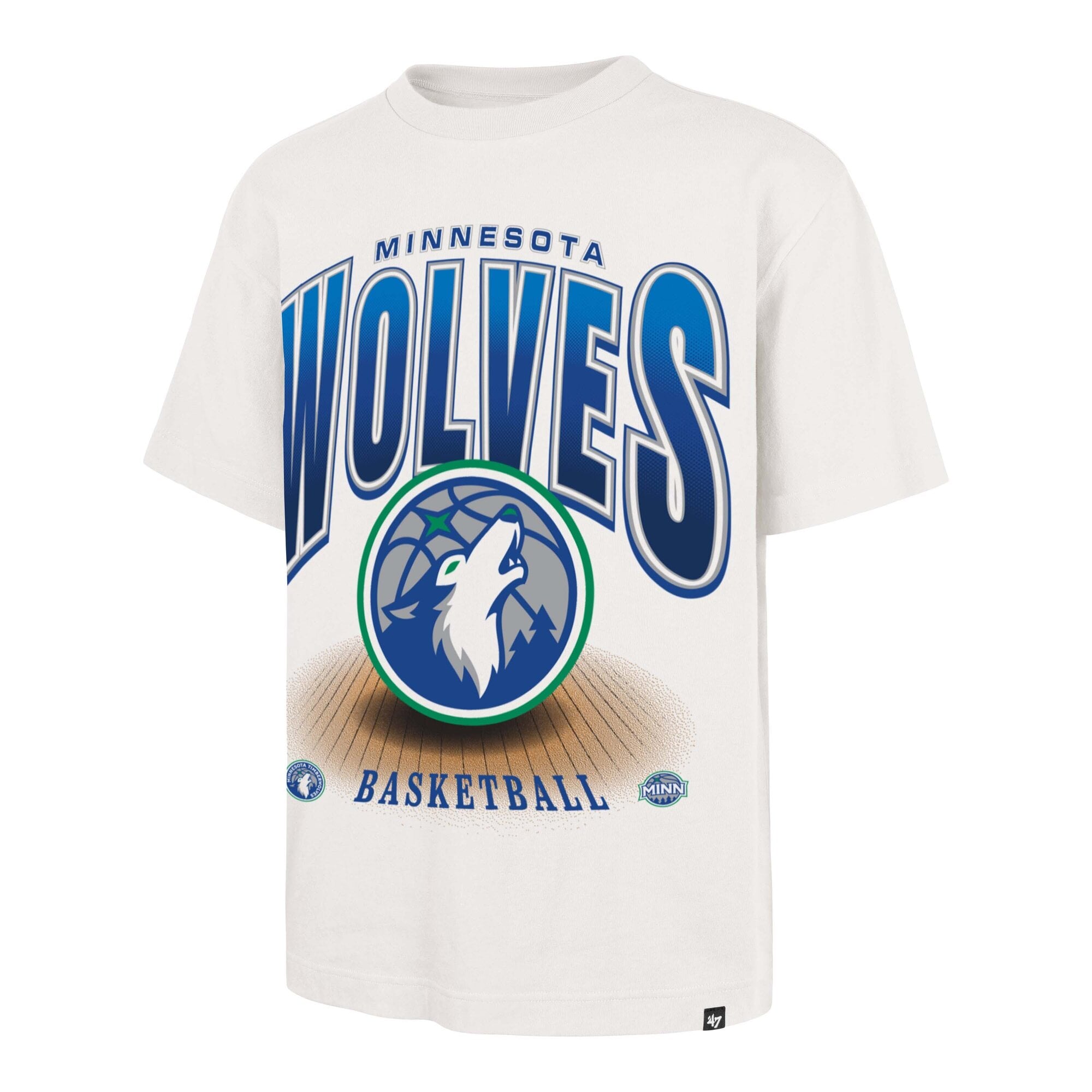 T-shirt homme '47 Cream Minnesota Timberwolves Team Flex Foundation