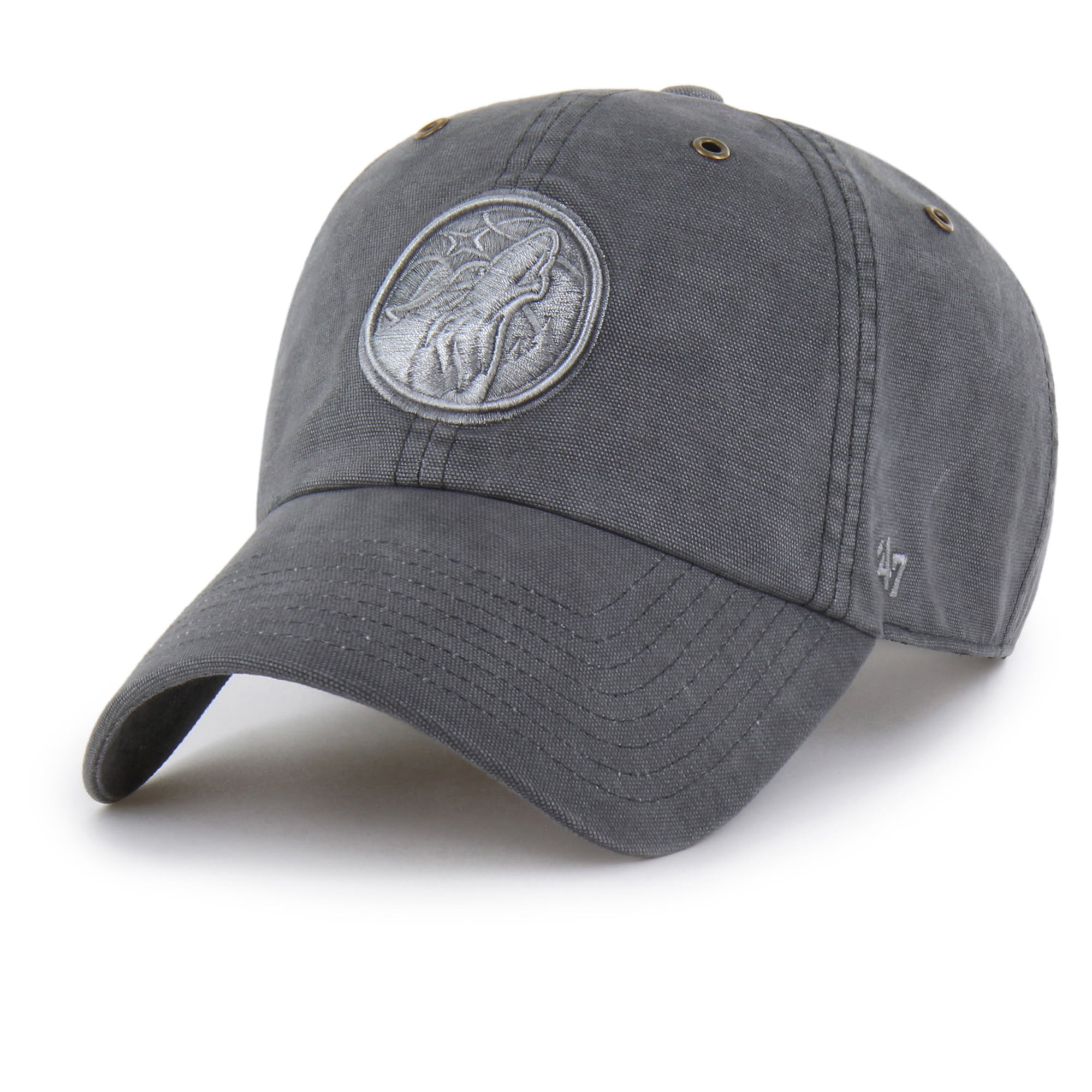 Casquette ajustable Carhartt x '47 Charcoal Minnesota Timberwolves Clean Up pour homme