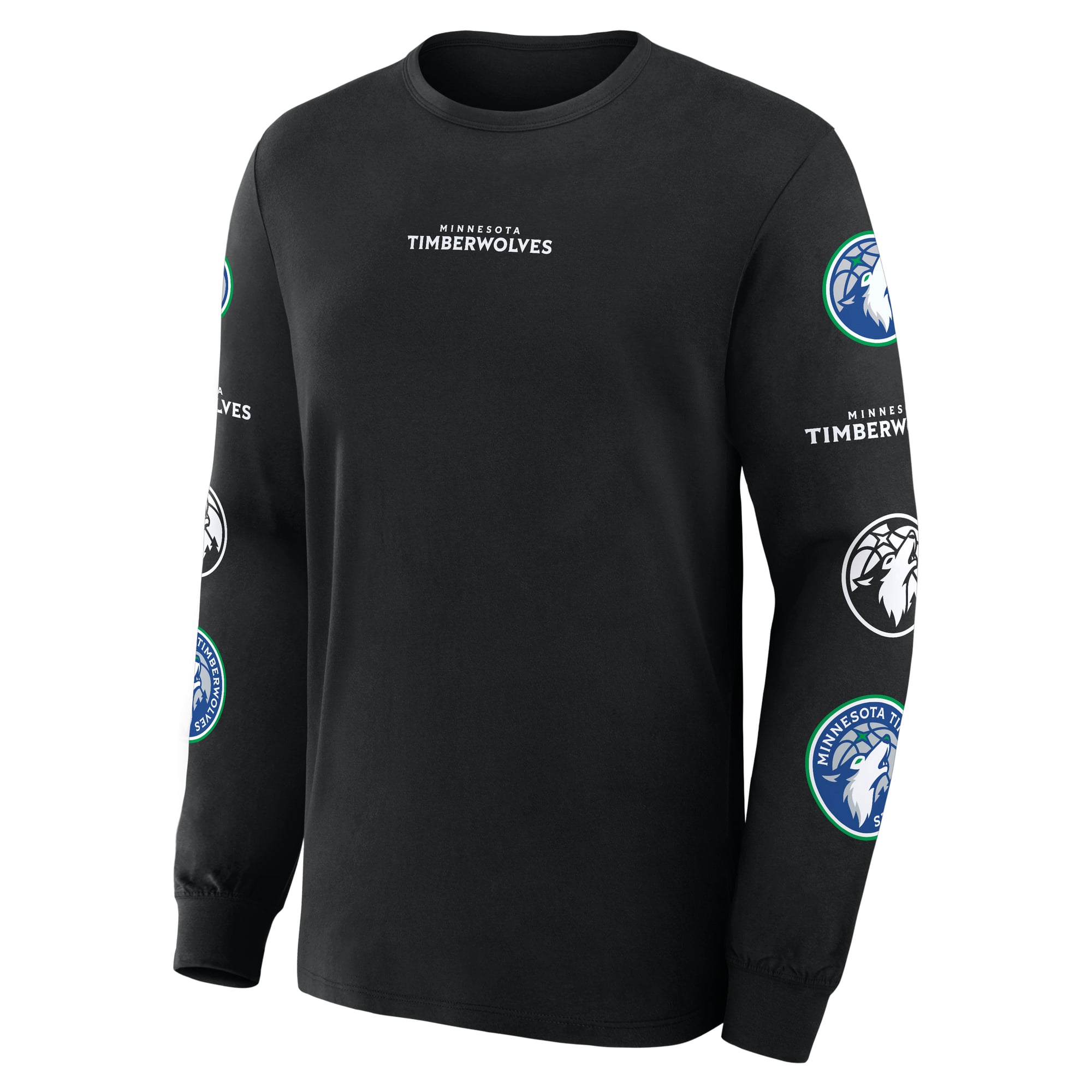 Men's Fanatics Black Minnesota Timberwolves Jump Higher Legacy Long Sleeve T-Shirt