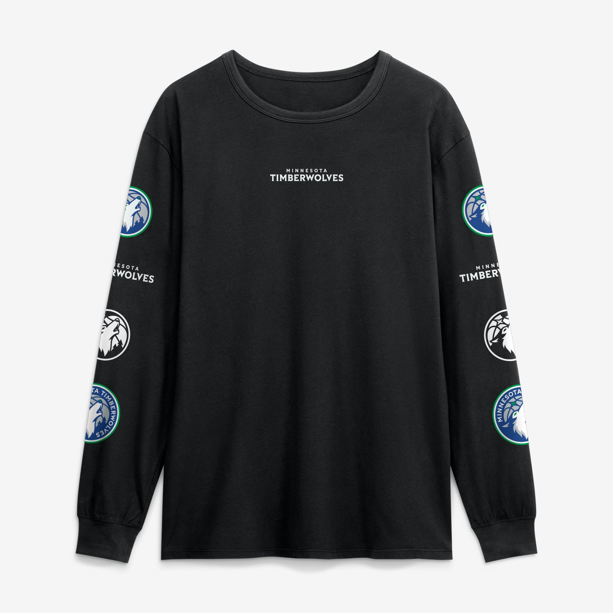 Men's Fanatics  Black Minnesota Timberwolves Jump Higher Legacy Long Sleeve T-Shirt
