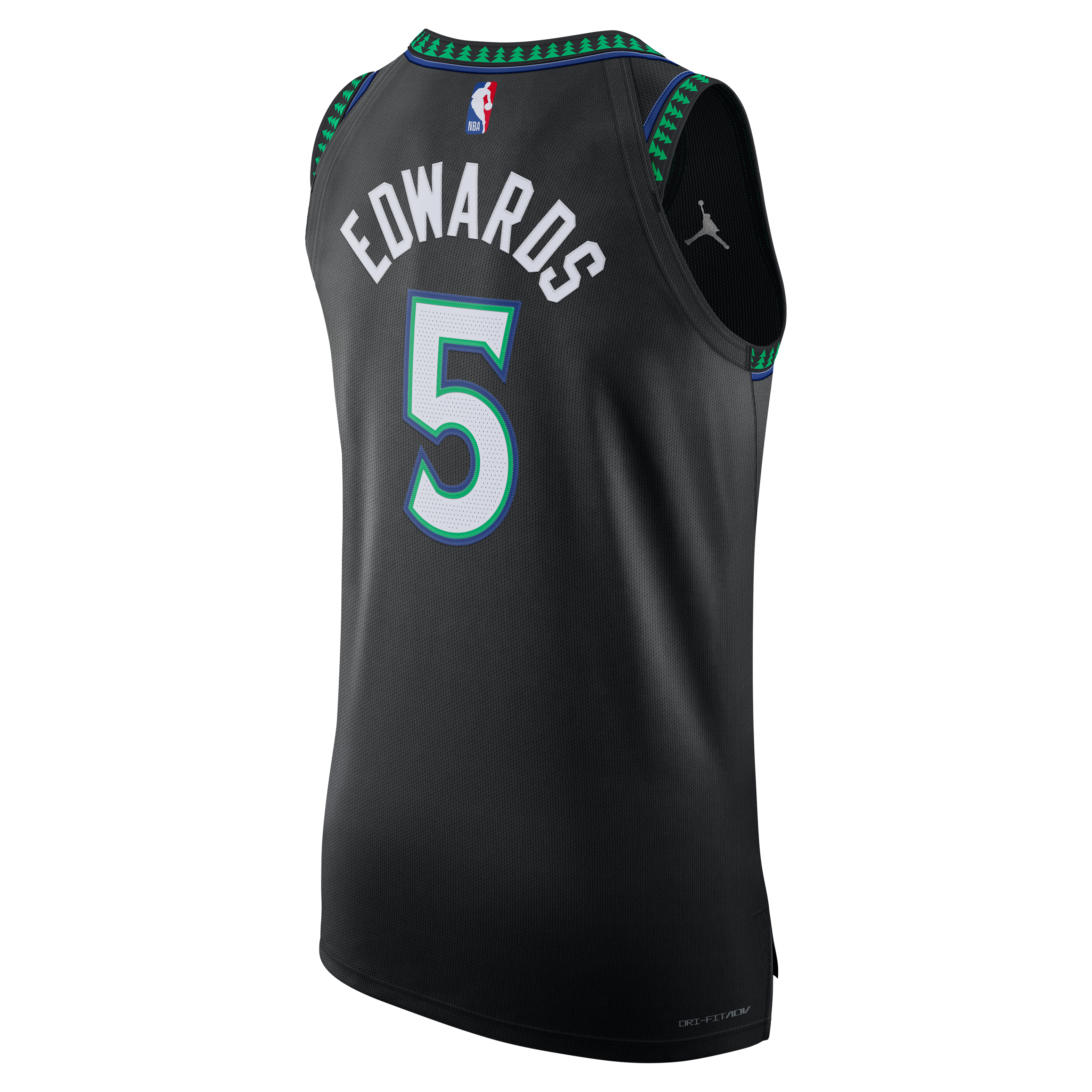 Men's Jordan Brand Anthony Edwards Black Minnesota Timberwolves Authentic Jersey - Statement Edition