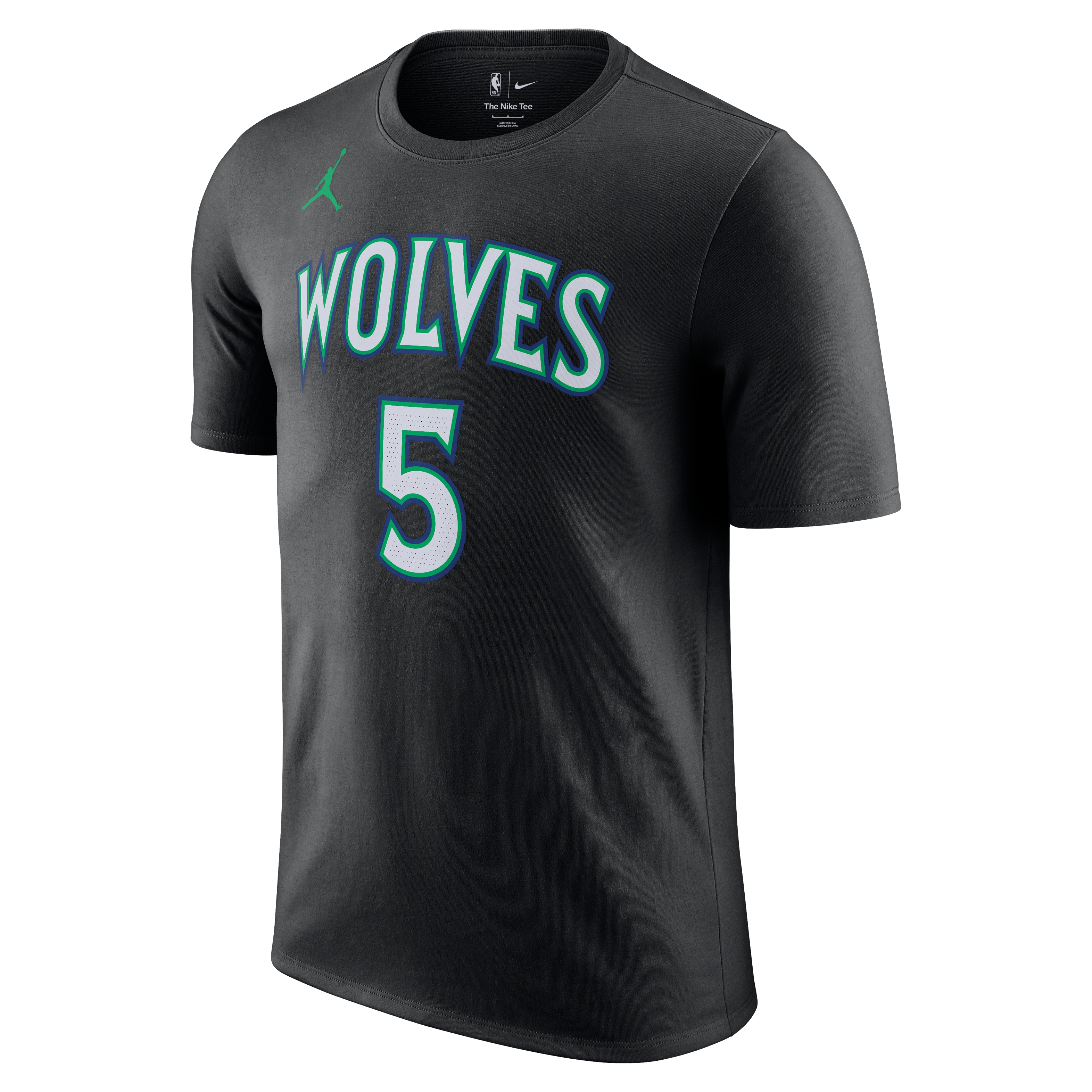 Men's Jordan Brand Anthony Edwards Black Minnesota Timberwolves Statement Name & Number T-Shirt