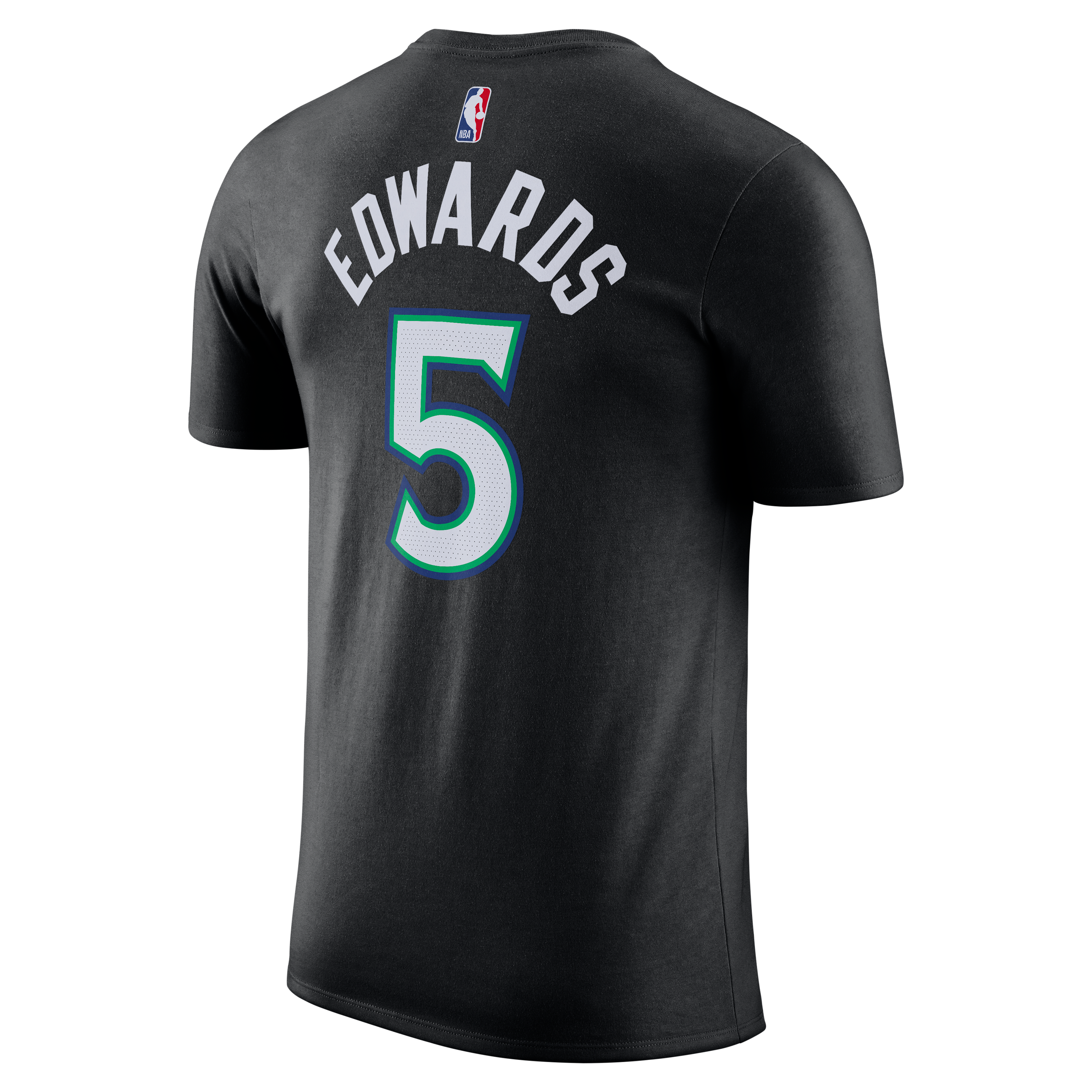 Men's Jordan Brand Anthony Edwards Black Minnesota Timberwolves Statement Name & Number T-Shirt