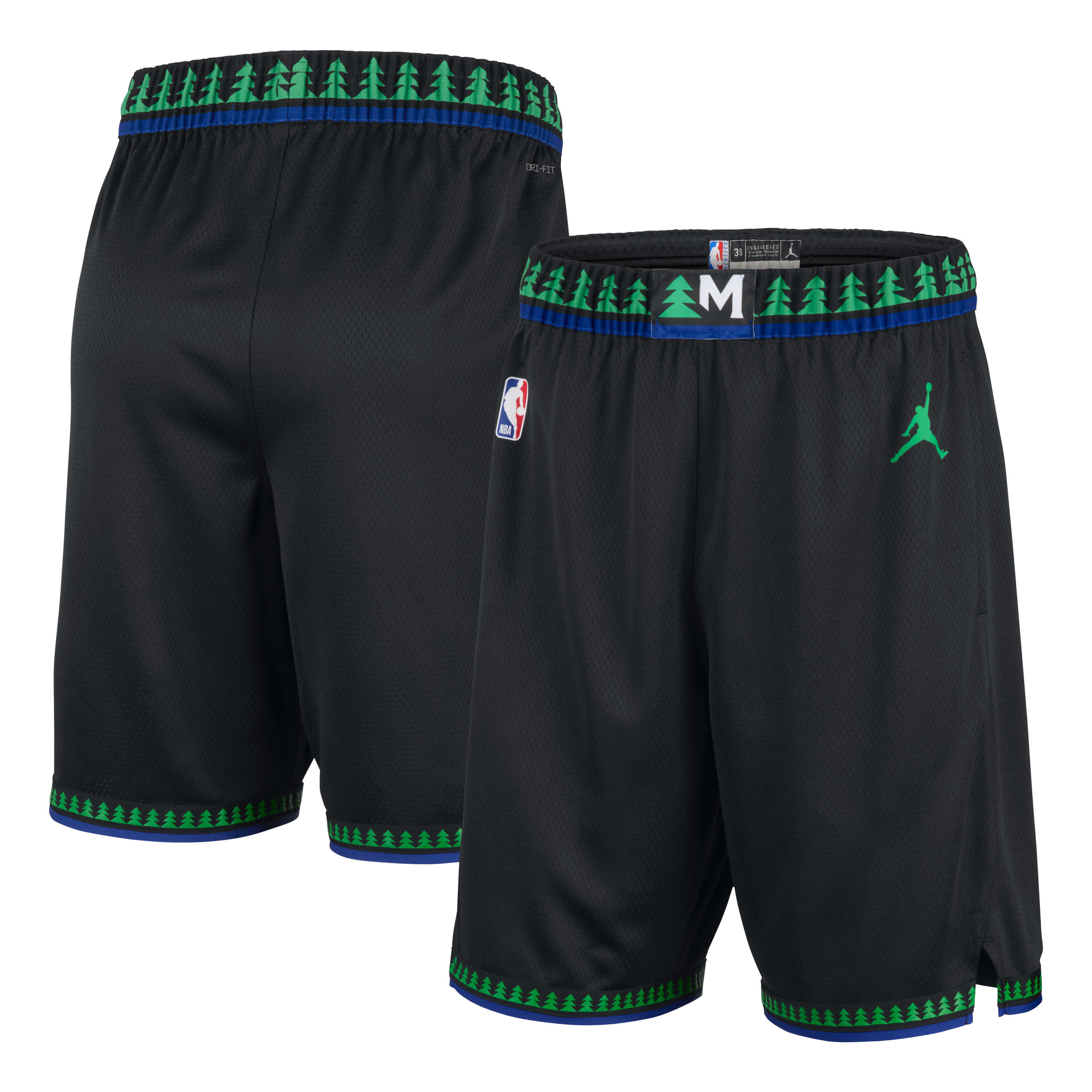Men's Jordan Brand Black Minnesota Timberwolves Statement Edition Swingman Shorts
