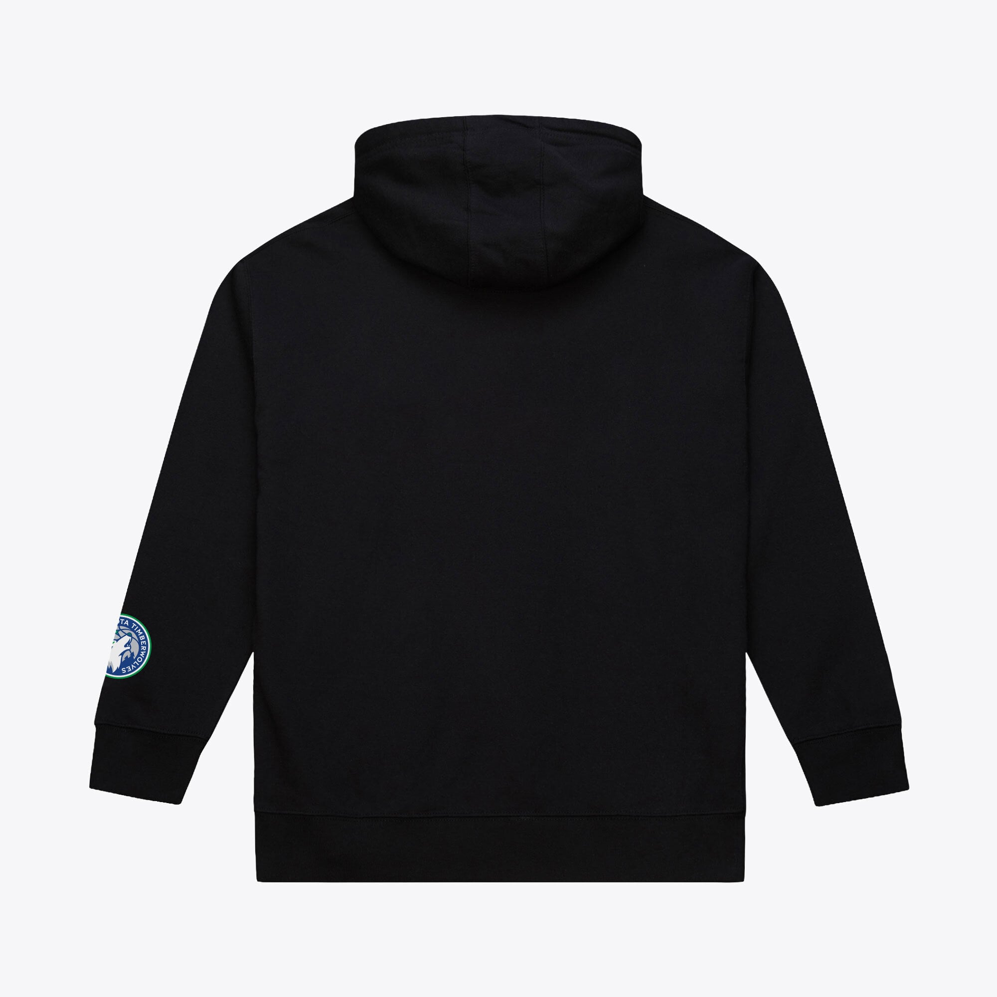 Sweat à capuche basique en polaire Mitchell & Ness noir Minnesota Timberwolves pour homme