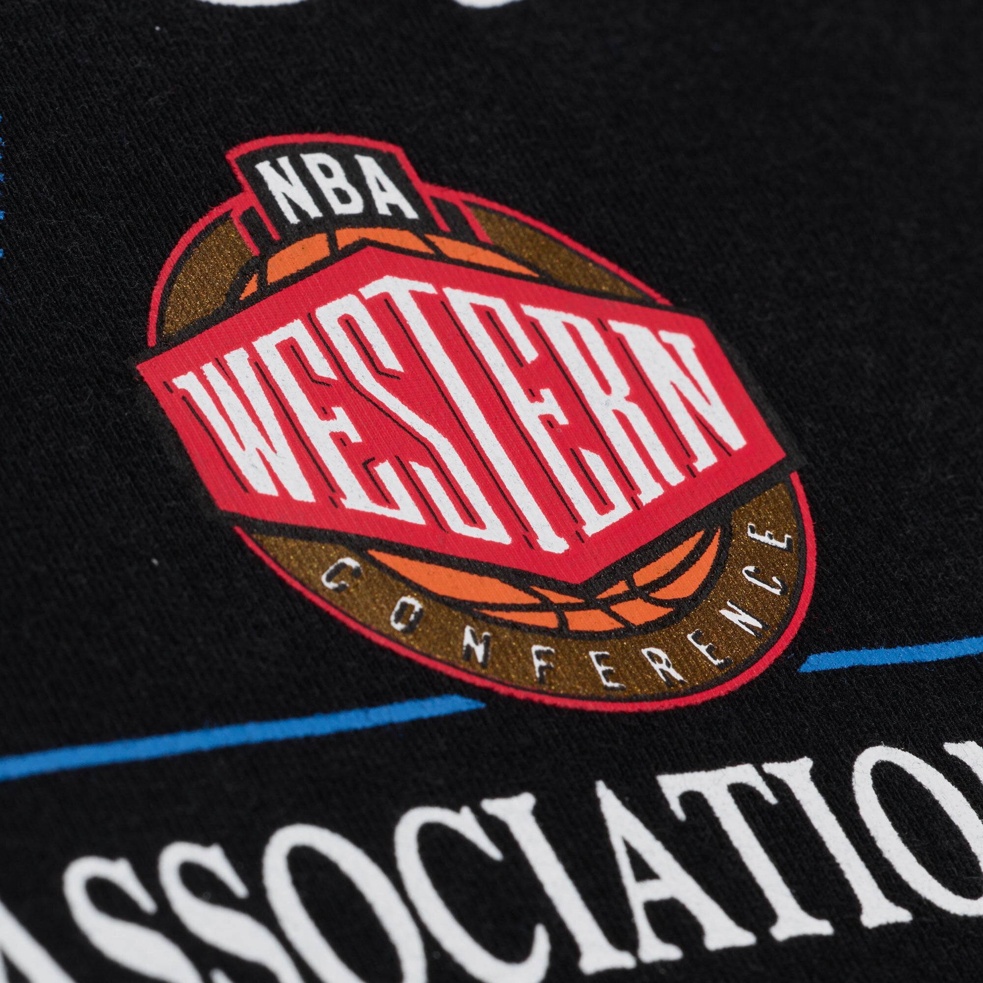 T-shirt graphique noir Mitchell & Ness pour homme, motif Minnesota Timberwolves.