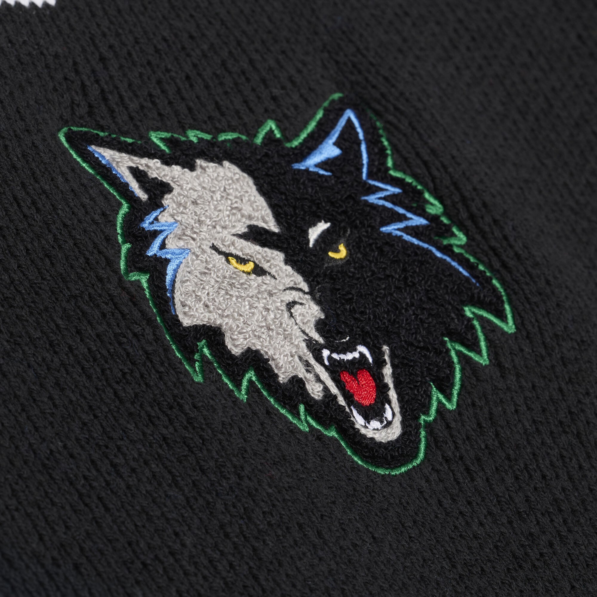Pull d'entraîneur-chef Mitchell & Ness noir pour homme, Minnesota Timberwolves