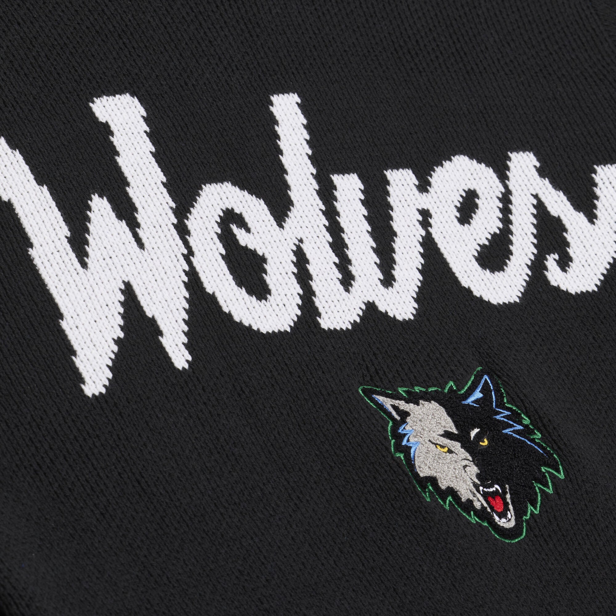 Pull d'entraîneur-chef Mitchell & Ness noir pour homme, Minnesota Timberwolves