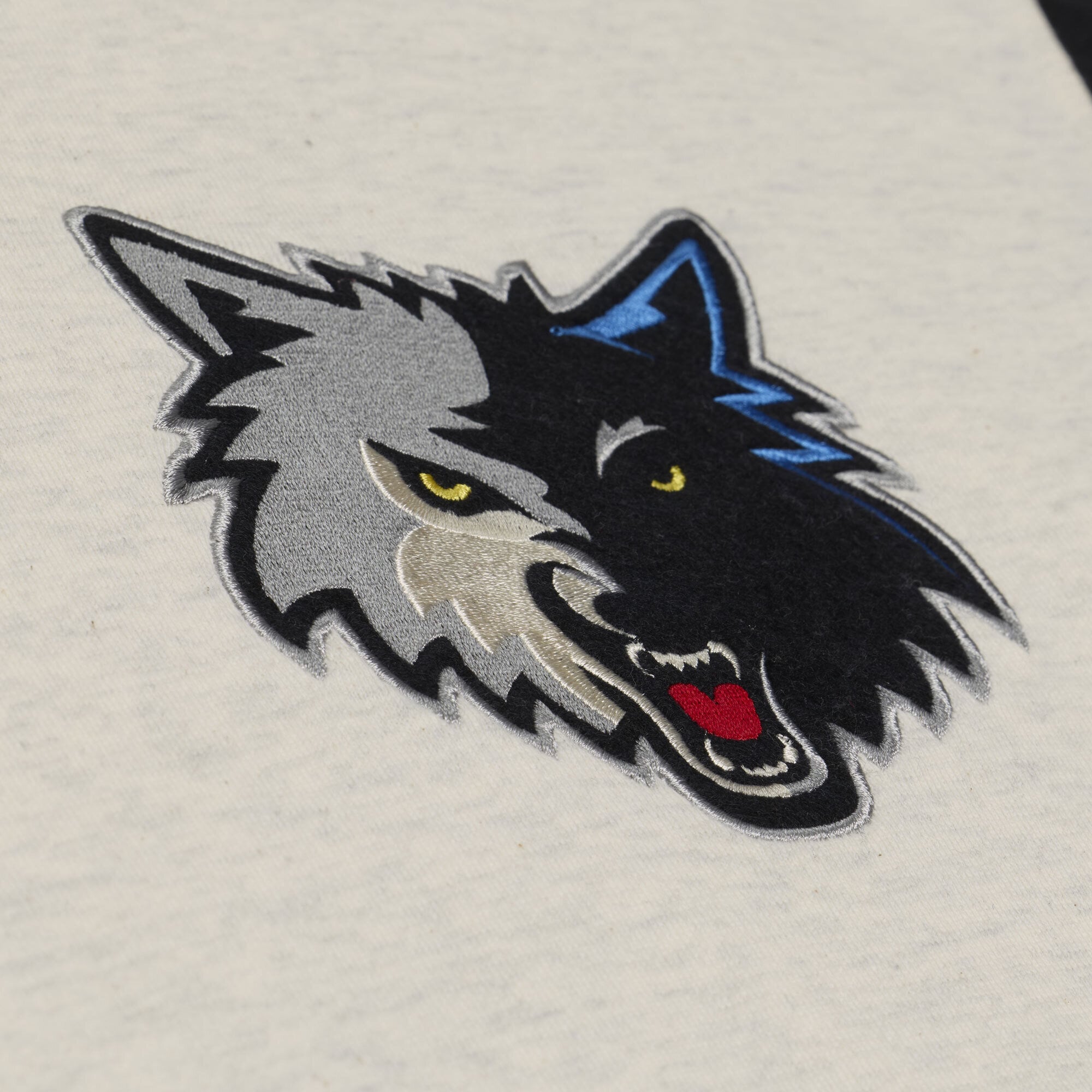 Men's Mitchell & Ness Cream Minnesota Timberwolves French Terry Hoodie