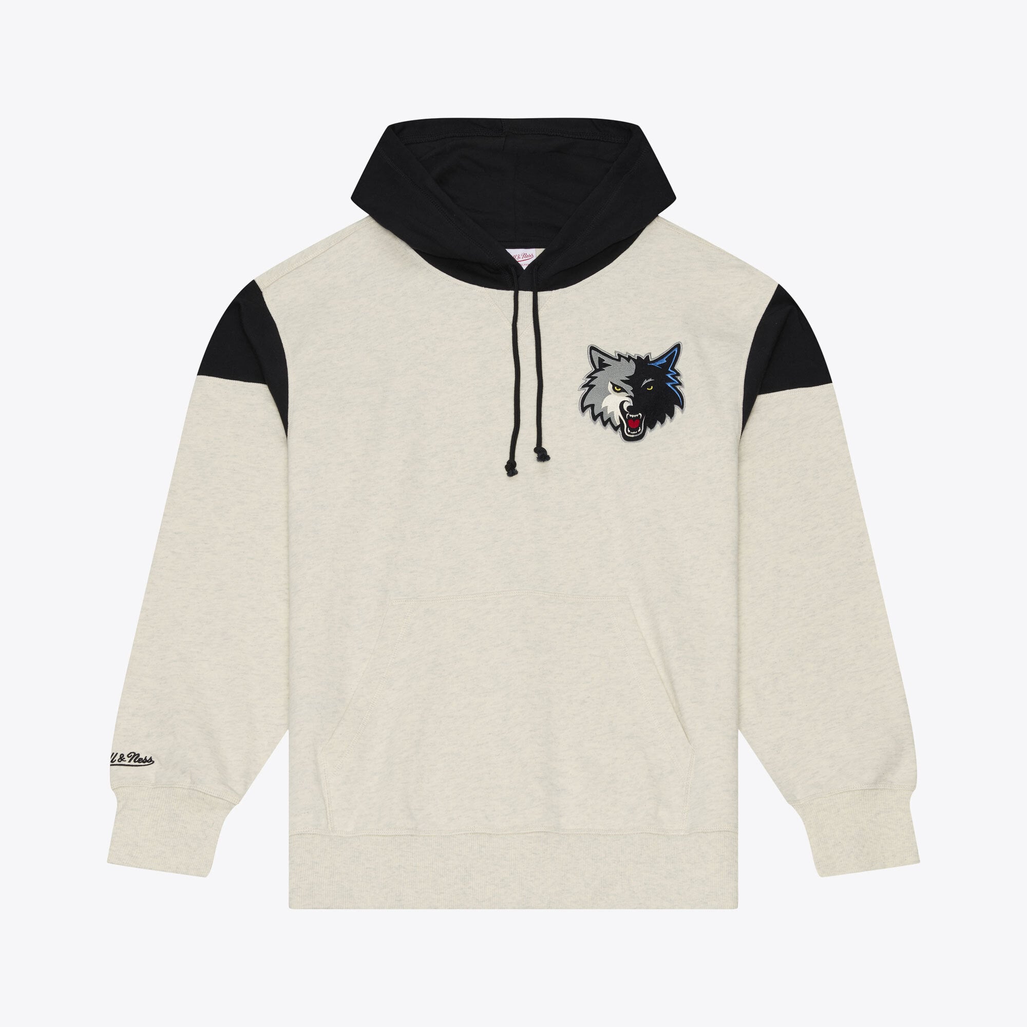 Men's Mitchell & Ness Cream Minnesota Timberwolves French Terry Hoodie