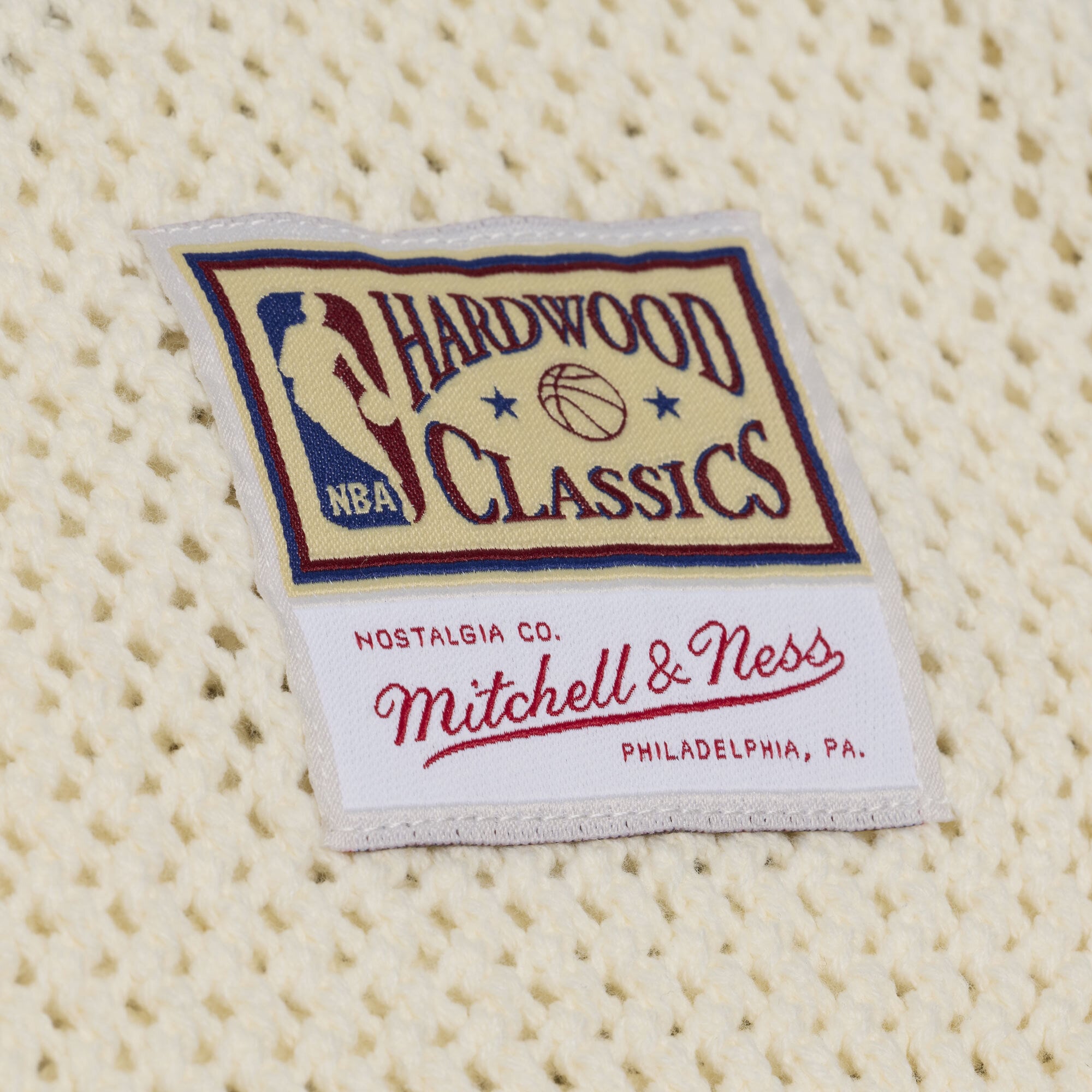Men's Mitchell & Ness  Cream Minnesota Timberwolves Hardwood Classics Retro Roots Short Sleeve Sweater Jersey