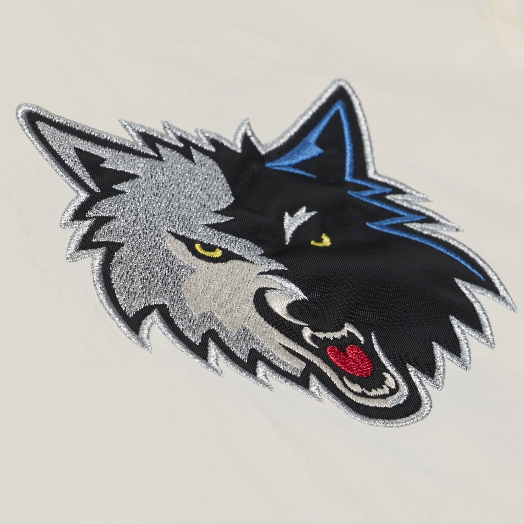 Men's Mitchell & Ness Cream Minnesota Timberwolves Retro Root Full-Snap Coaches Jacket
