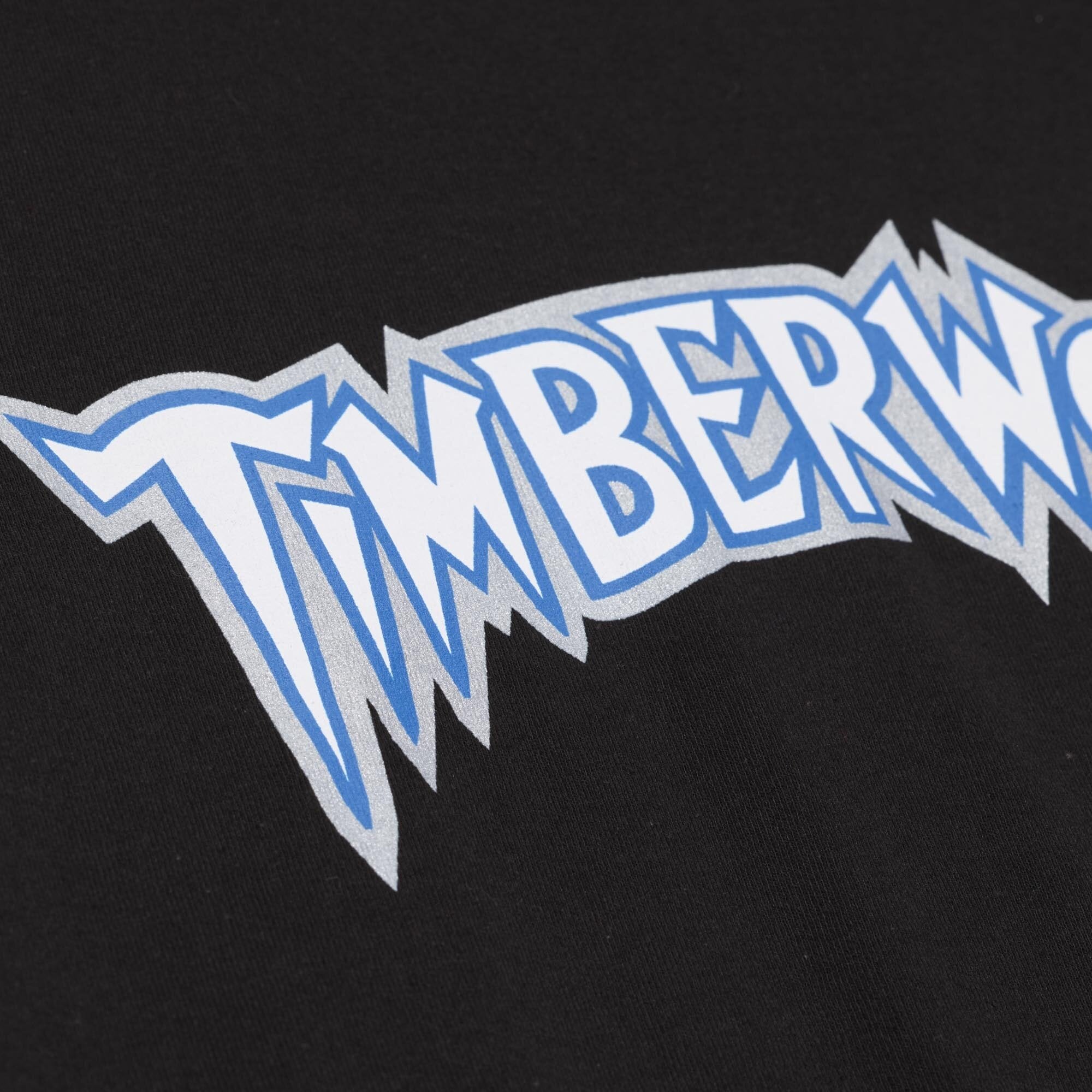 T-shirt classique Mitchell & Ness Kevin Garnett noir Minnesota Timberwolves Hardwood Classics pour homme, avec nom et numéro