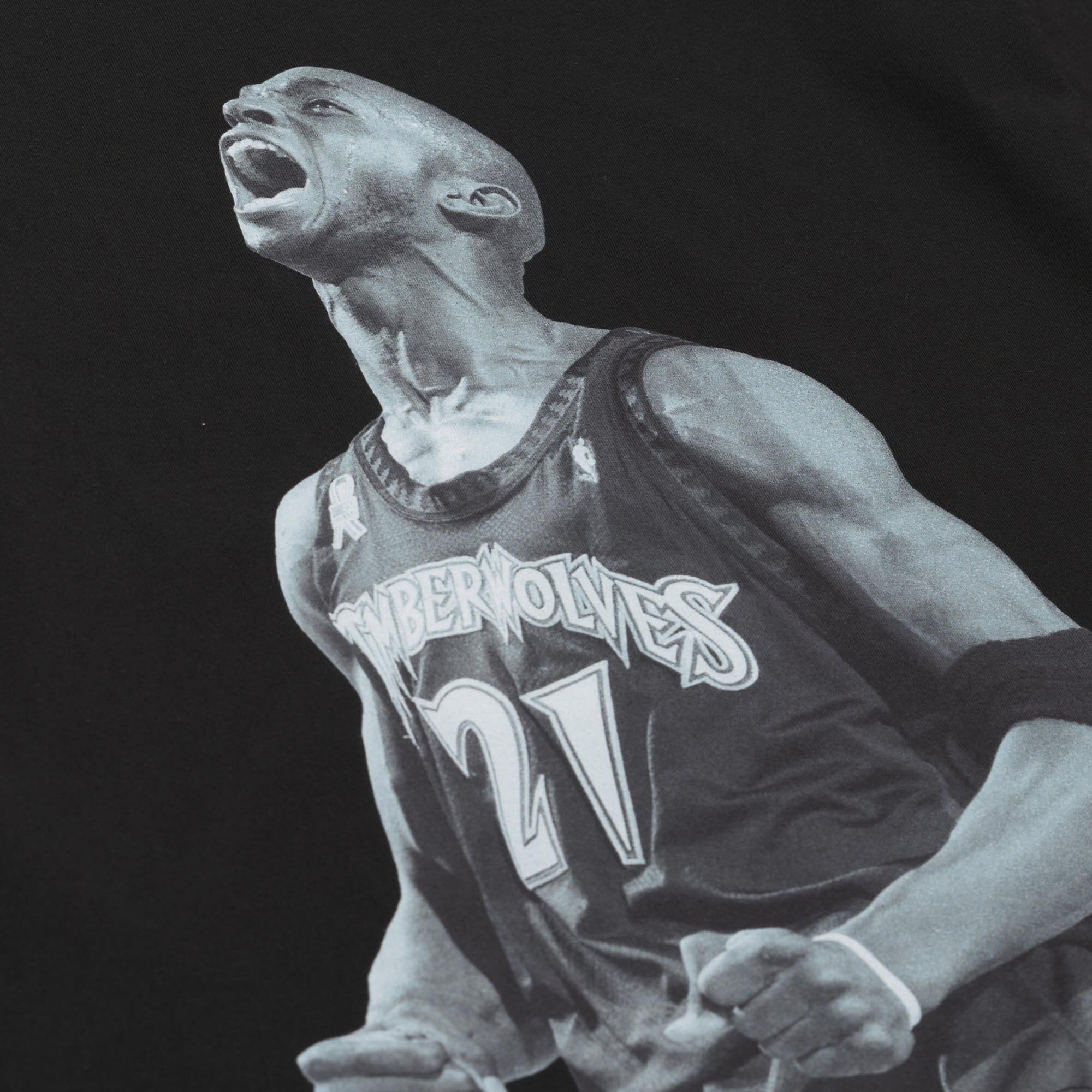 T-shirt Mitchell & Ness Kevin Garnett noir Minnesota Timberwolves Hardwood Classics pour homme