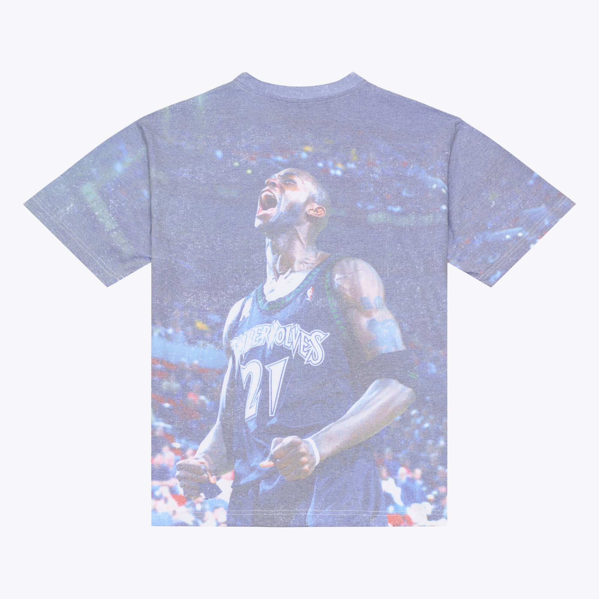 T-shirt Mitchell & Ness Kevin Garnett blanc Minnesota Timberwolves Hardwood Classics pour homme, imprimé par sublimation