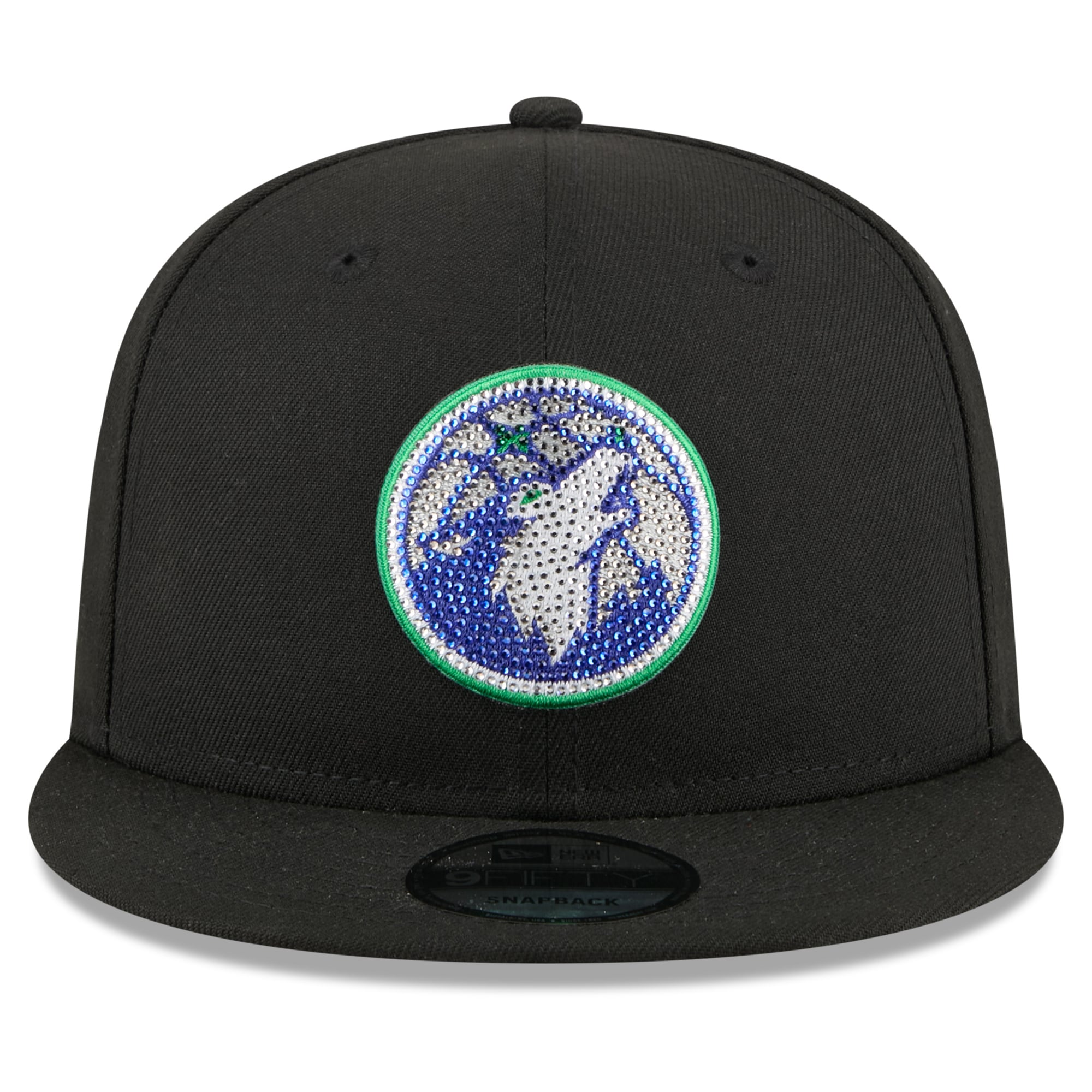 Men's New Era Black Minnesota Timberwolves 2026 NBA Draft Crystal 9FIFTY Snapback Hat