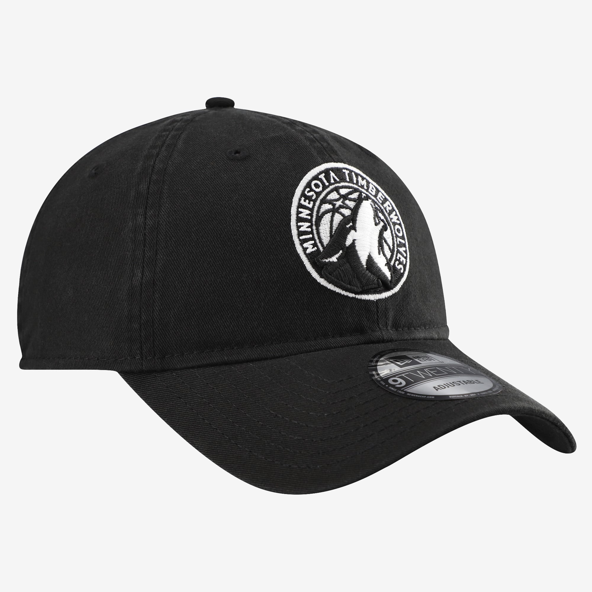 Men's New Era Black Minnesota Timberwolves 9TWENTY Adjustable Hat