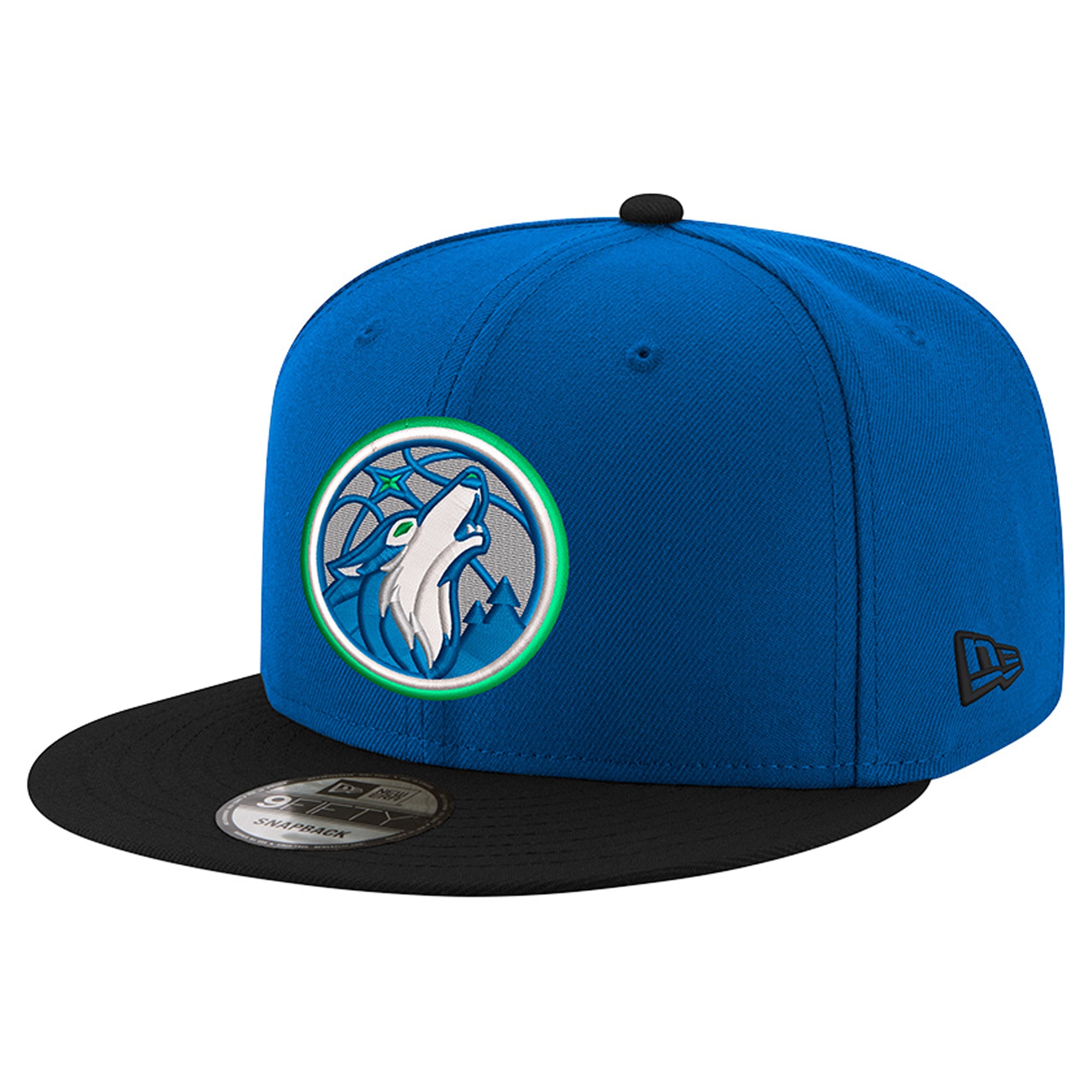 Men's Minnesota Timberwolves New Era Blue/Black 9FIFTY Snapback Hat