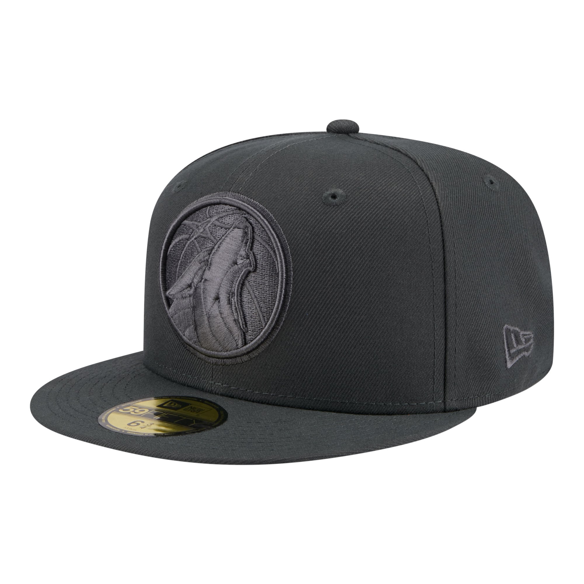 Men's Minnesota Timberwolves New Era Charcoal Tonal Color Pack 59FIFTY Fitted Hat