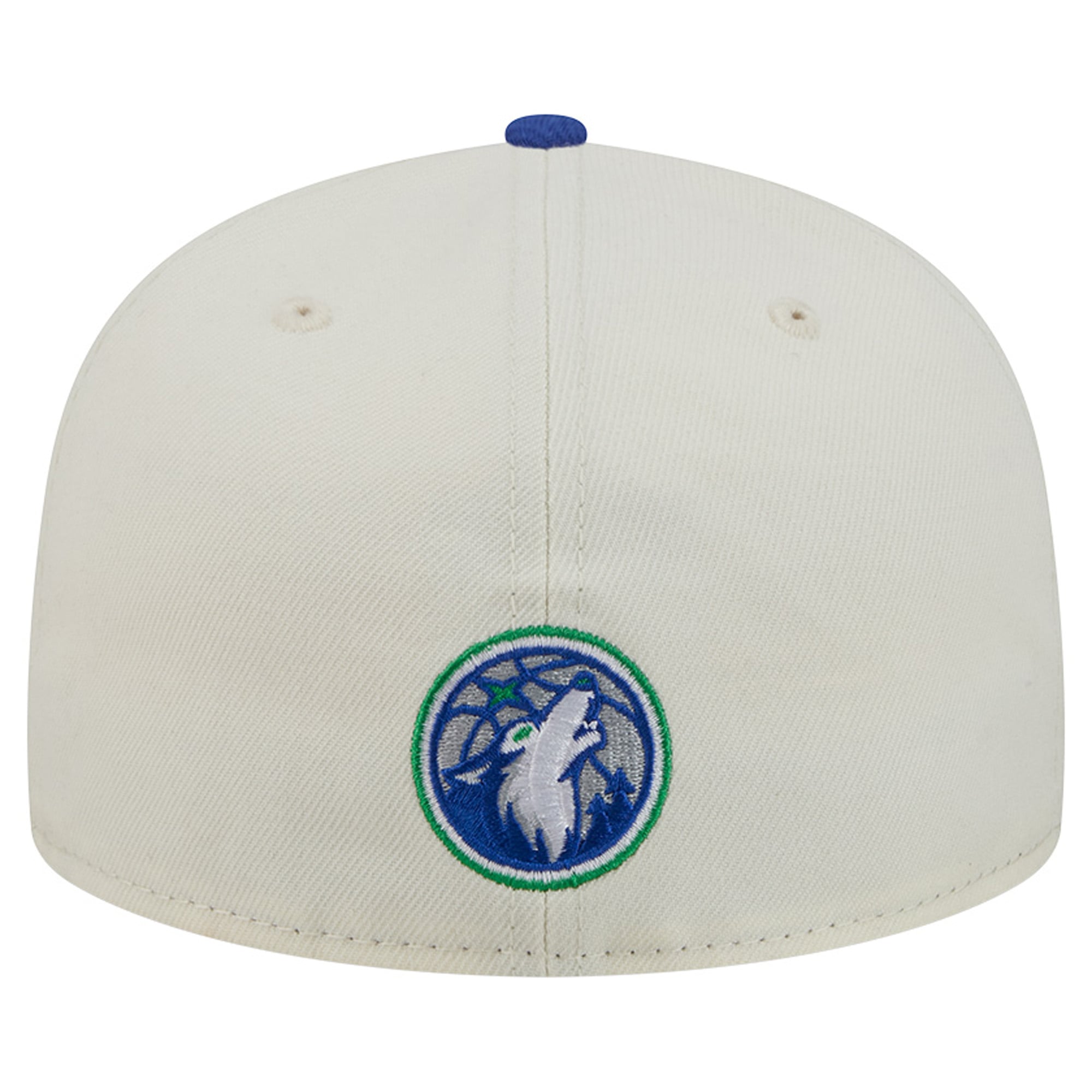 Men's New Era Cream/Blue Minnesota Timberwolves Deceptor 59FIFTY Fitted Hat