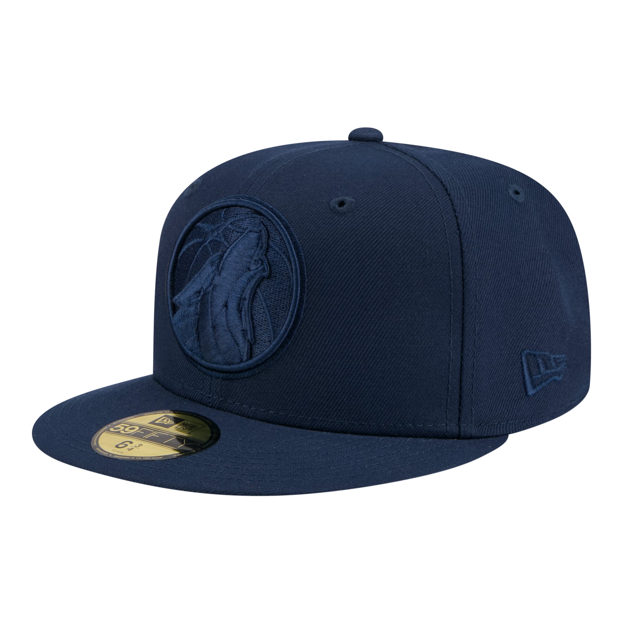 Men's Minnesota Timberwolves New Era Navy Tonal Color Pack 59FIFTY Fitted Hat