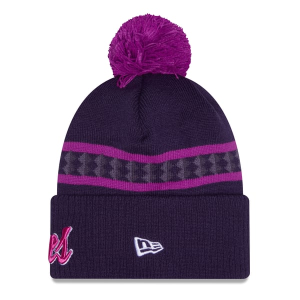 NWT Purple Beaded Knit Cap, S-M STM - PEARL – Waycap INC main image 3