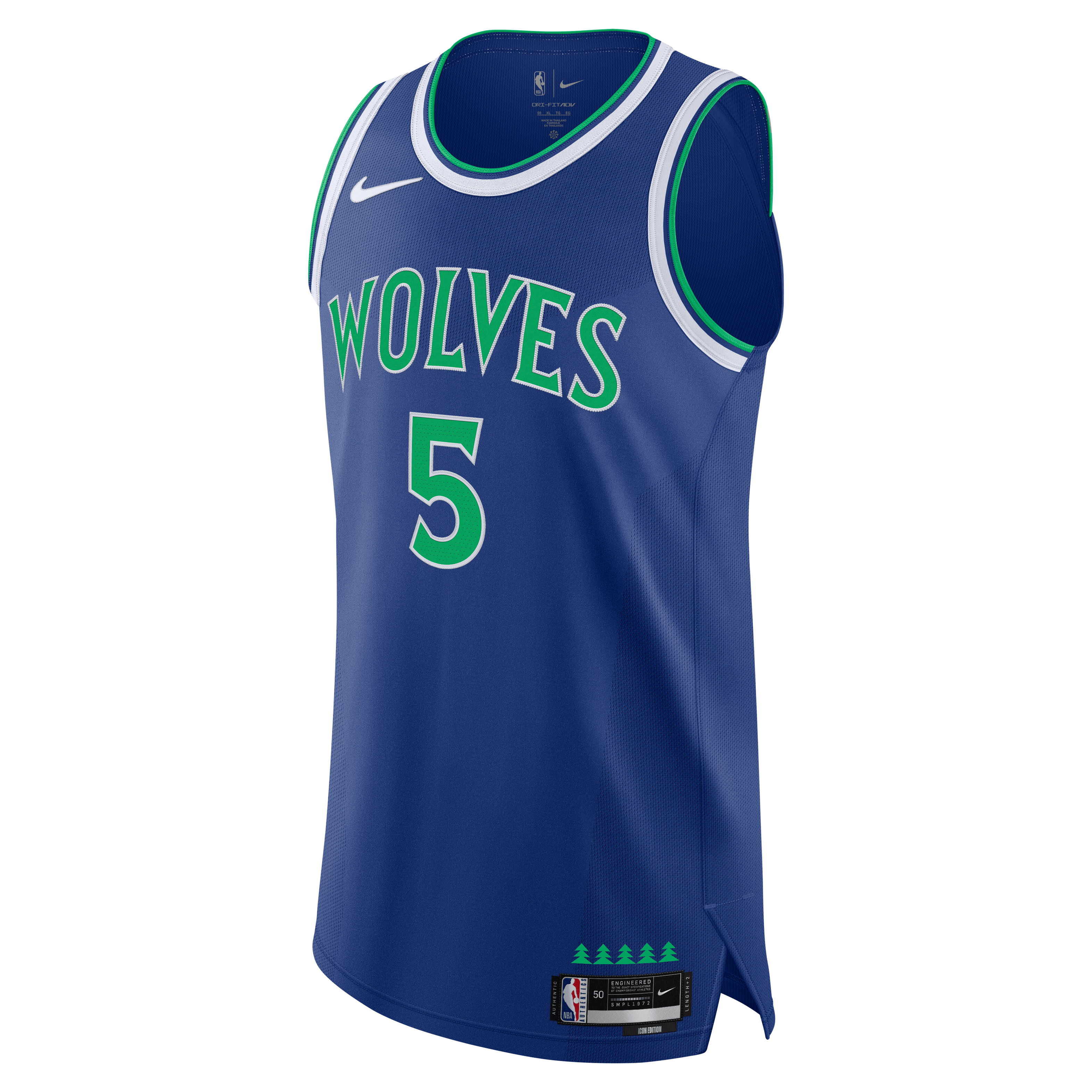 Men's Nike Anthony Edwards Blue Minnesota Timberwolves Authentic Jersey - Icon Edition