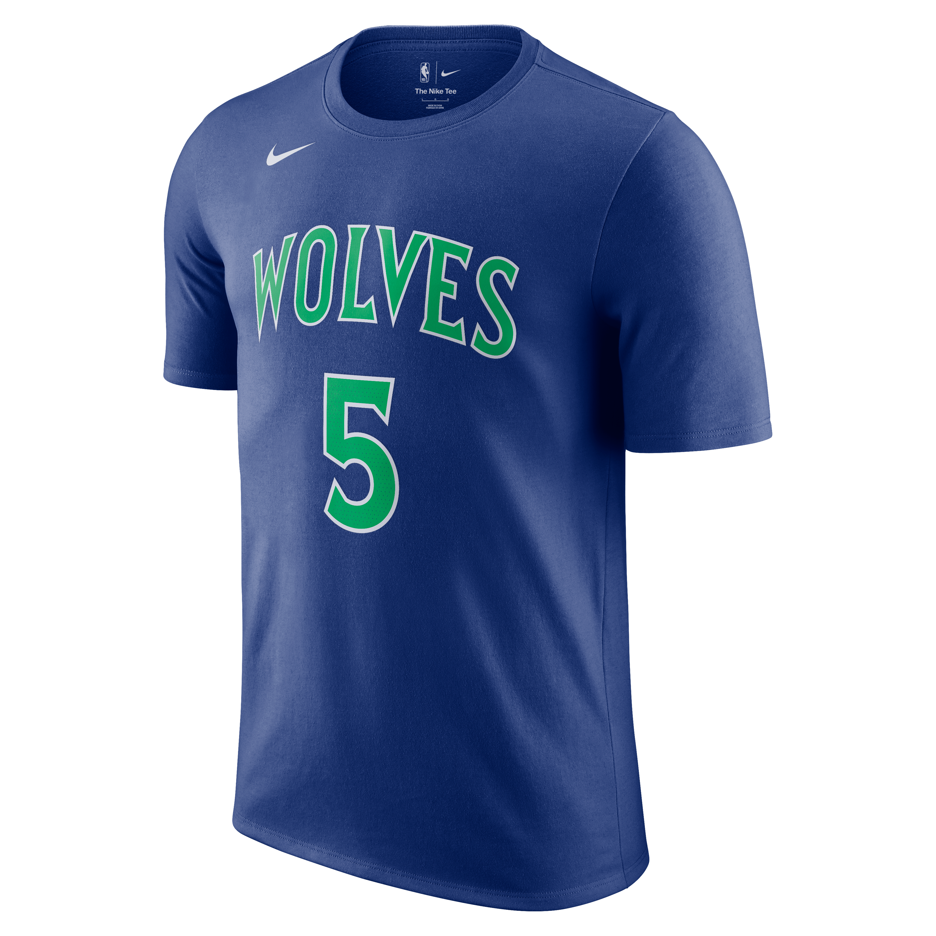 Men's Nike Anthony Edwards Blue Minnesota Timberwolves Icon Name & Number T-Shirt