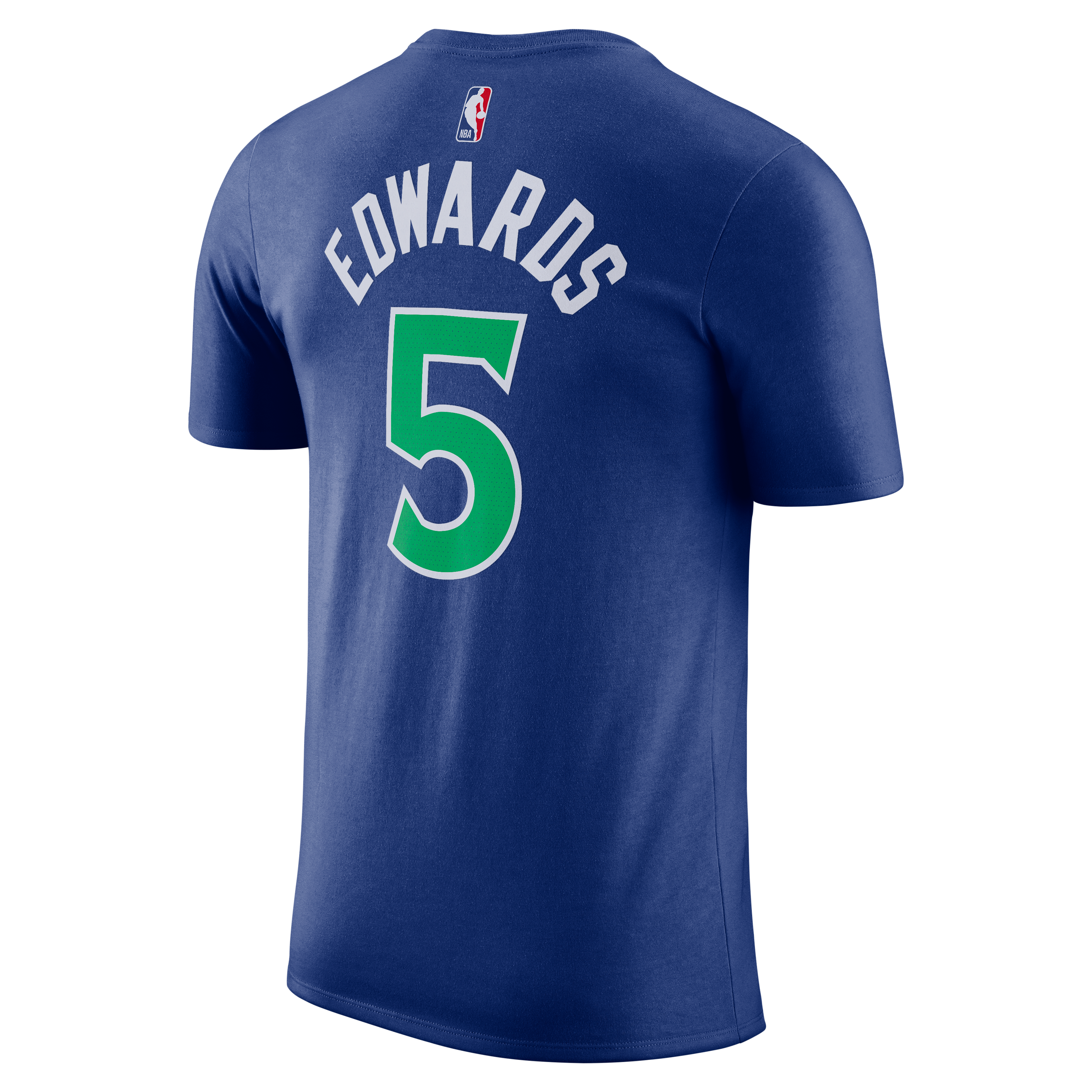 Men's Nike Anthony Edwards Blue Minnesota Timberwolves Icon Name & Number T-Shirt