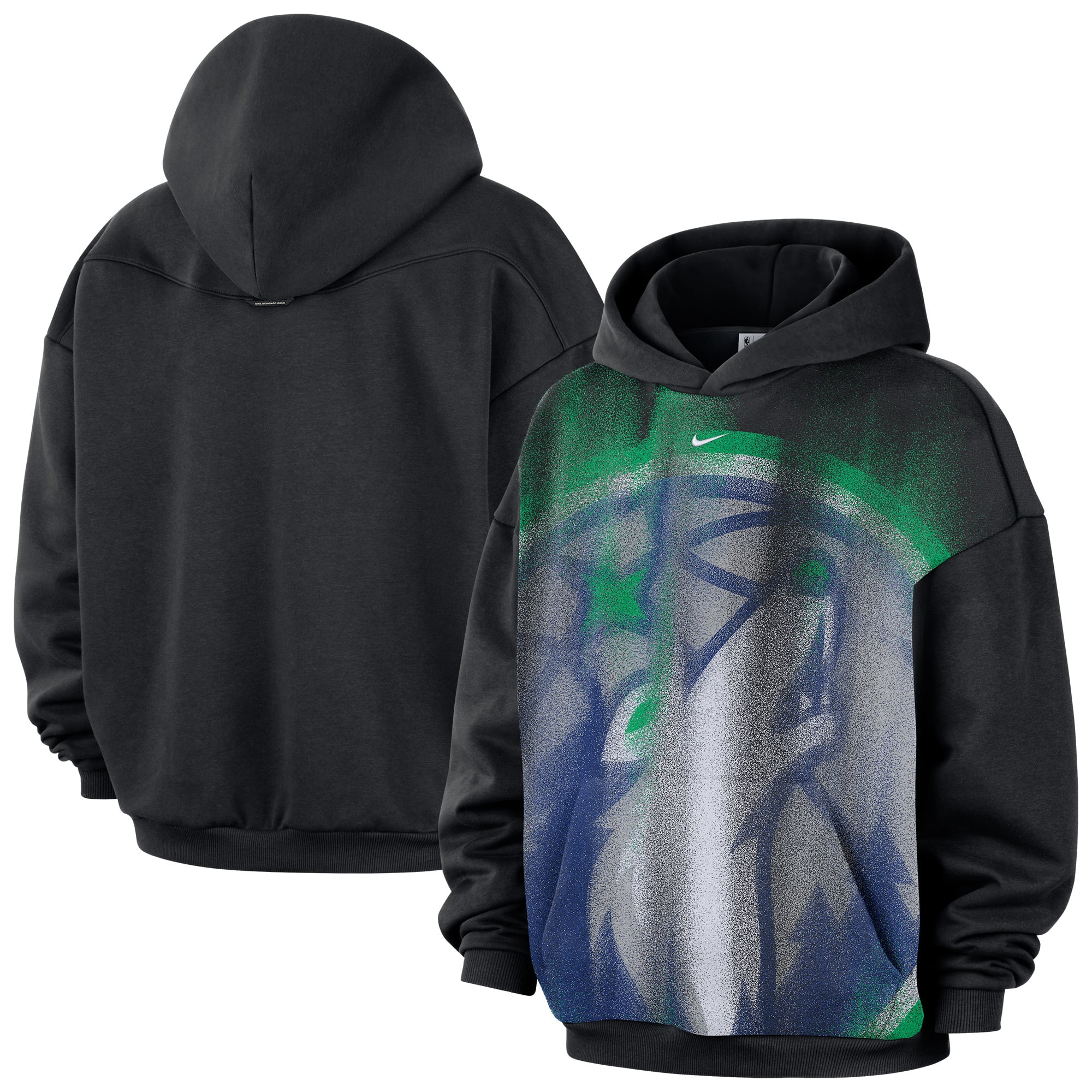 Sweat à capuche Nike Timberwolves Minnesota 2026 Standard Issue Practice Icon Fleece noir pour homme