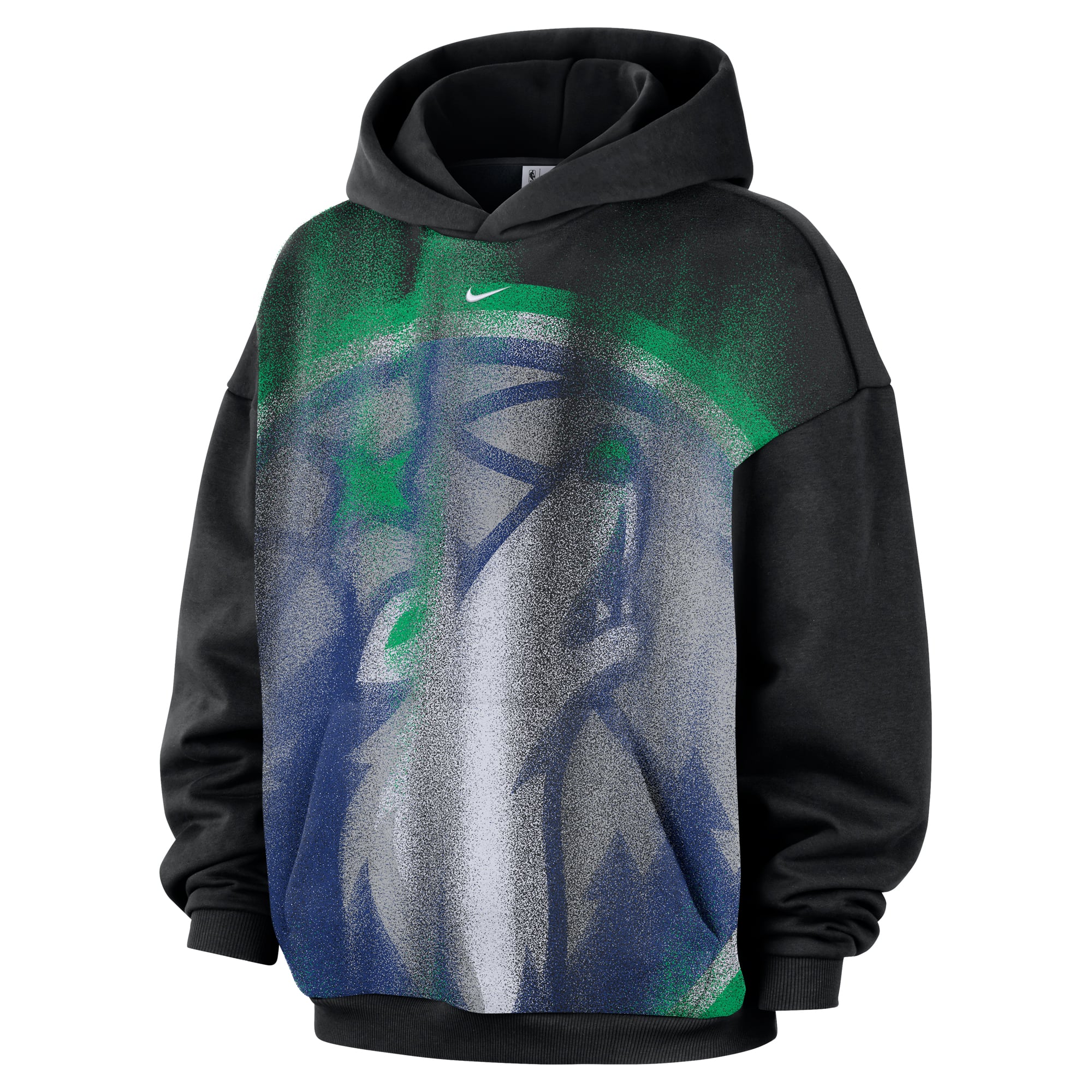 Sweat à capuche Nike Timberwolves Minnesota 2026 Standard Issue Practice Icon Fleece noir pour homme