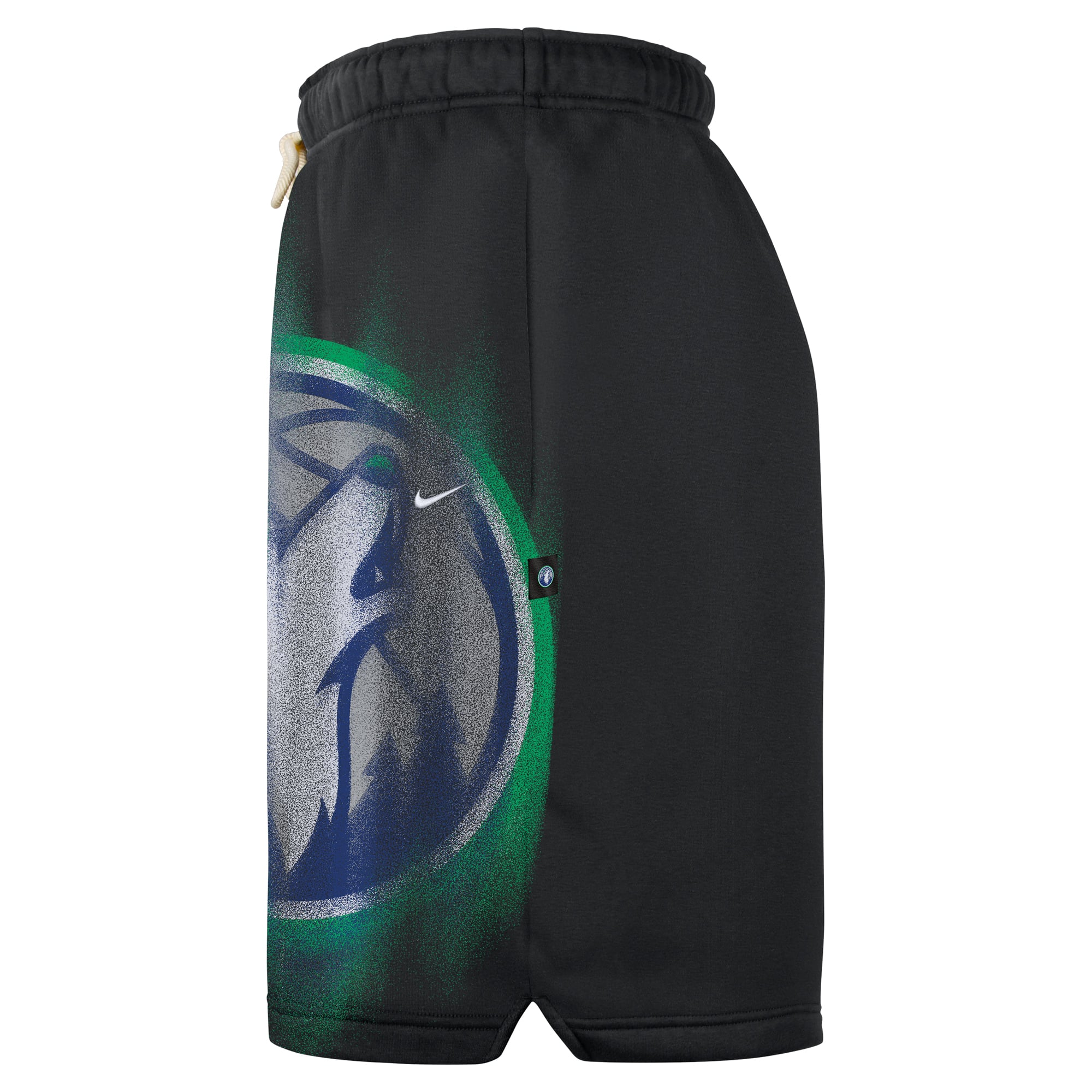 Short de sport Nike Timberwolves Minnesota Standard Issue 2026 pour homme, en polaire noire.