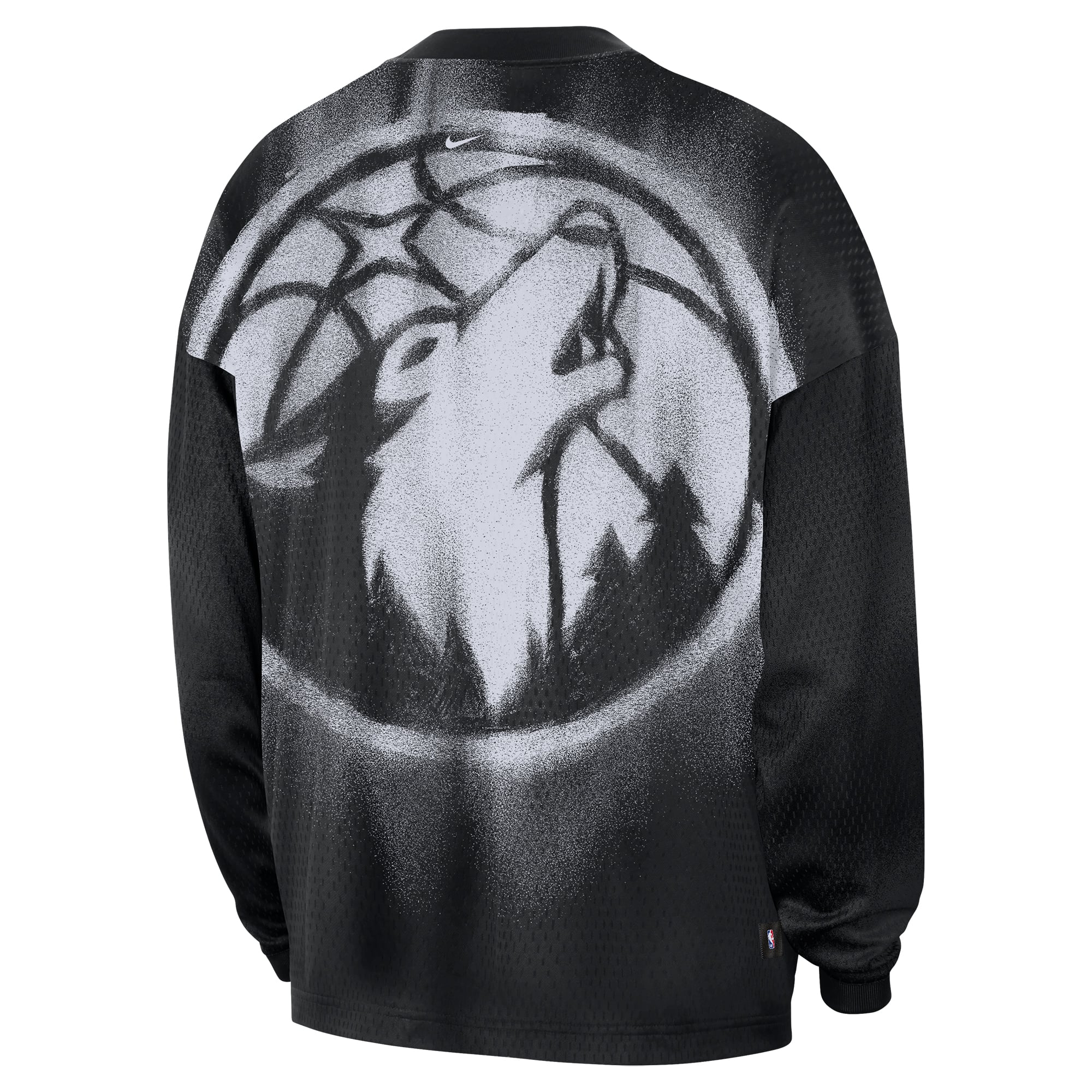 Men's Nike Black Minnesota Timberwolves 2026 Standard Issue Pre-Game Performance Long Sleeve T-Shirt
