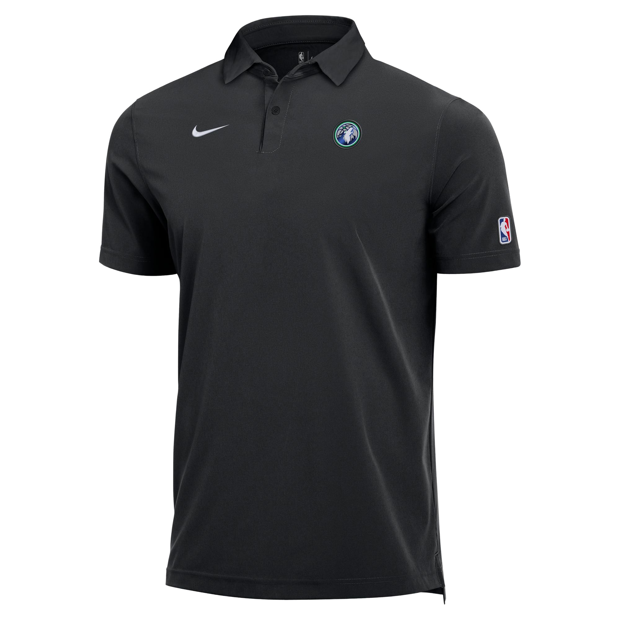 Men's Nike  Black Minnesota Timberwolves Dri-FIT Coaches Polo